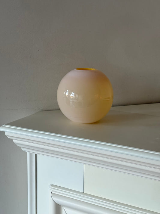 Vintage Milk Glass Globe Vase