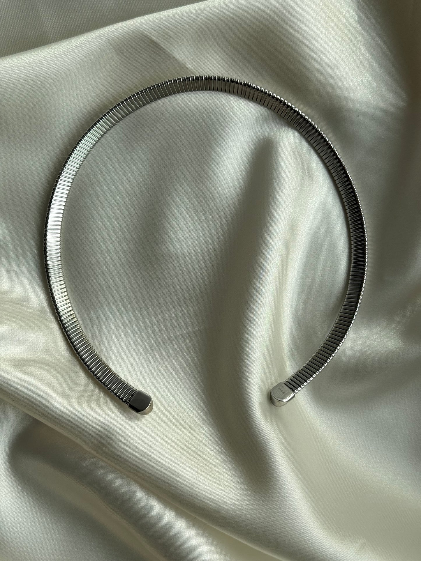 Vintage Surgical Stainless Steel Collar Necklace