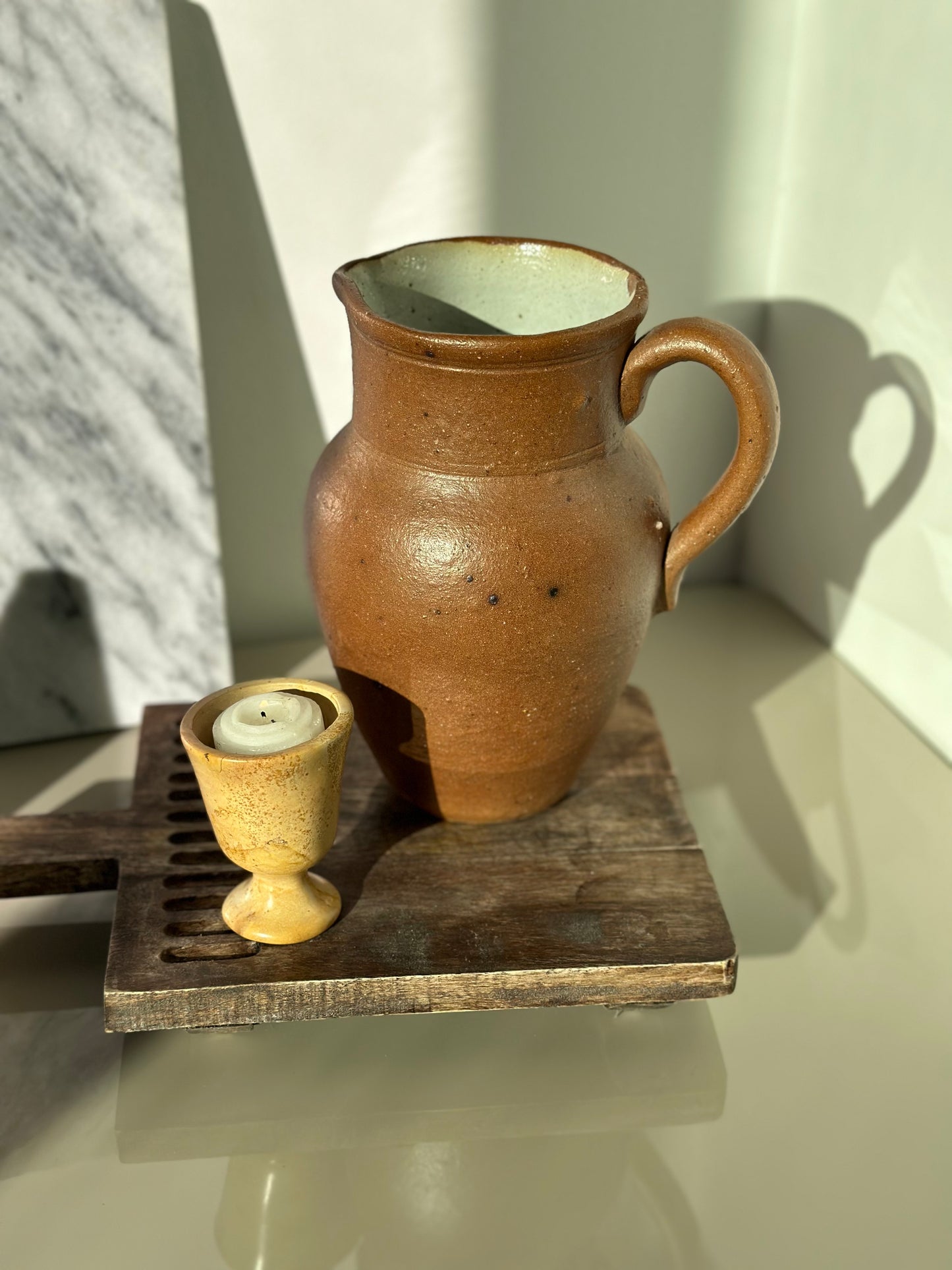 Pottery pitcher