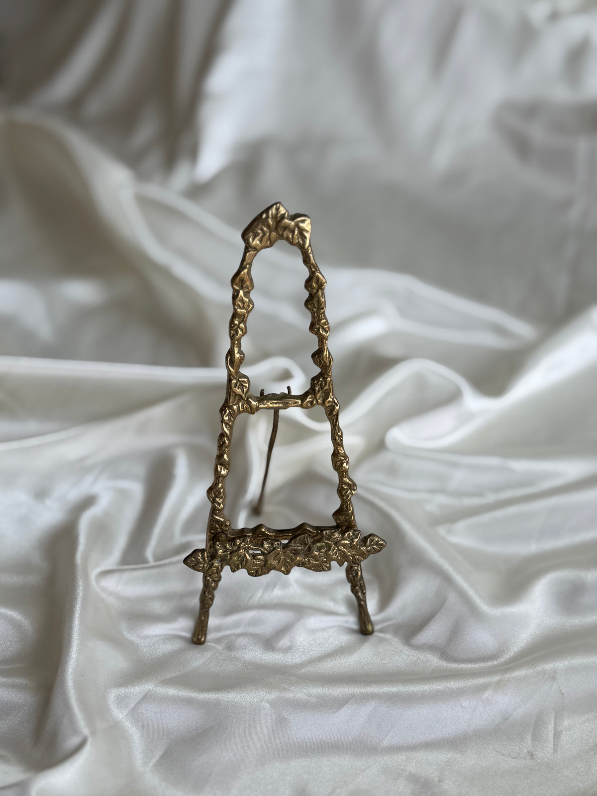 Vintage Ornate Brass Display Easel