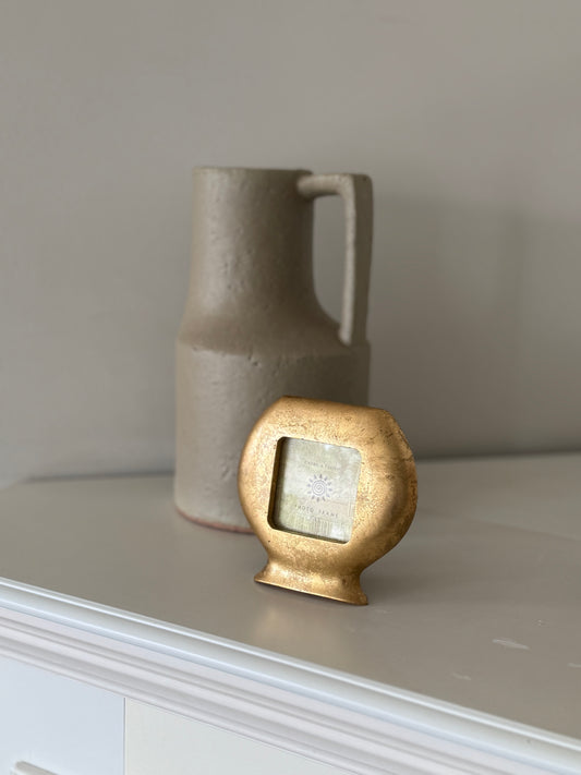 Vintage Gold Urn Silhouette Photo Frame