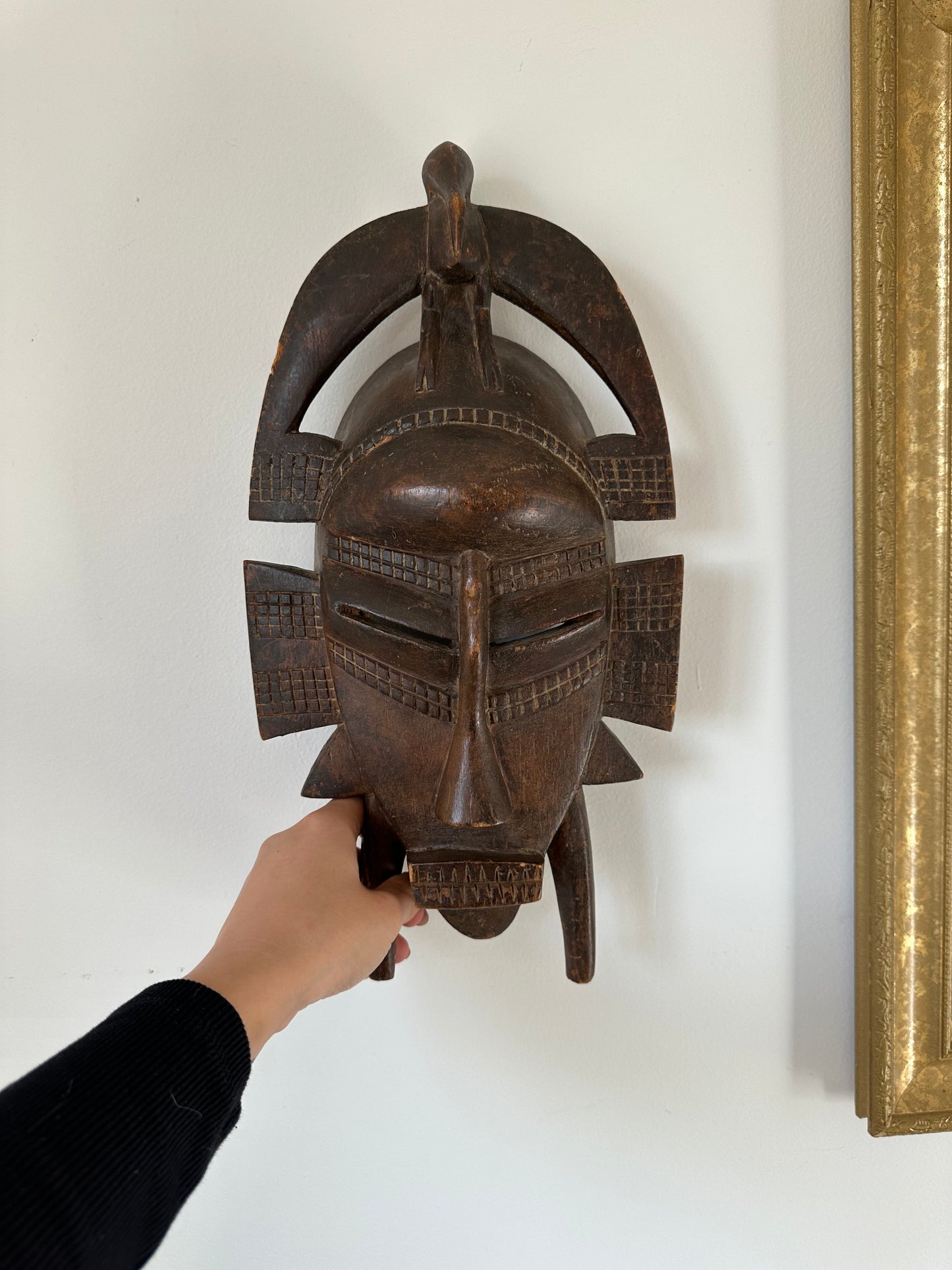 Wood carved mask