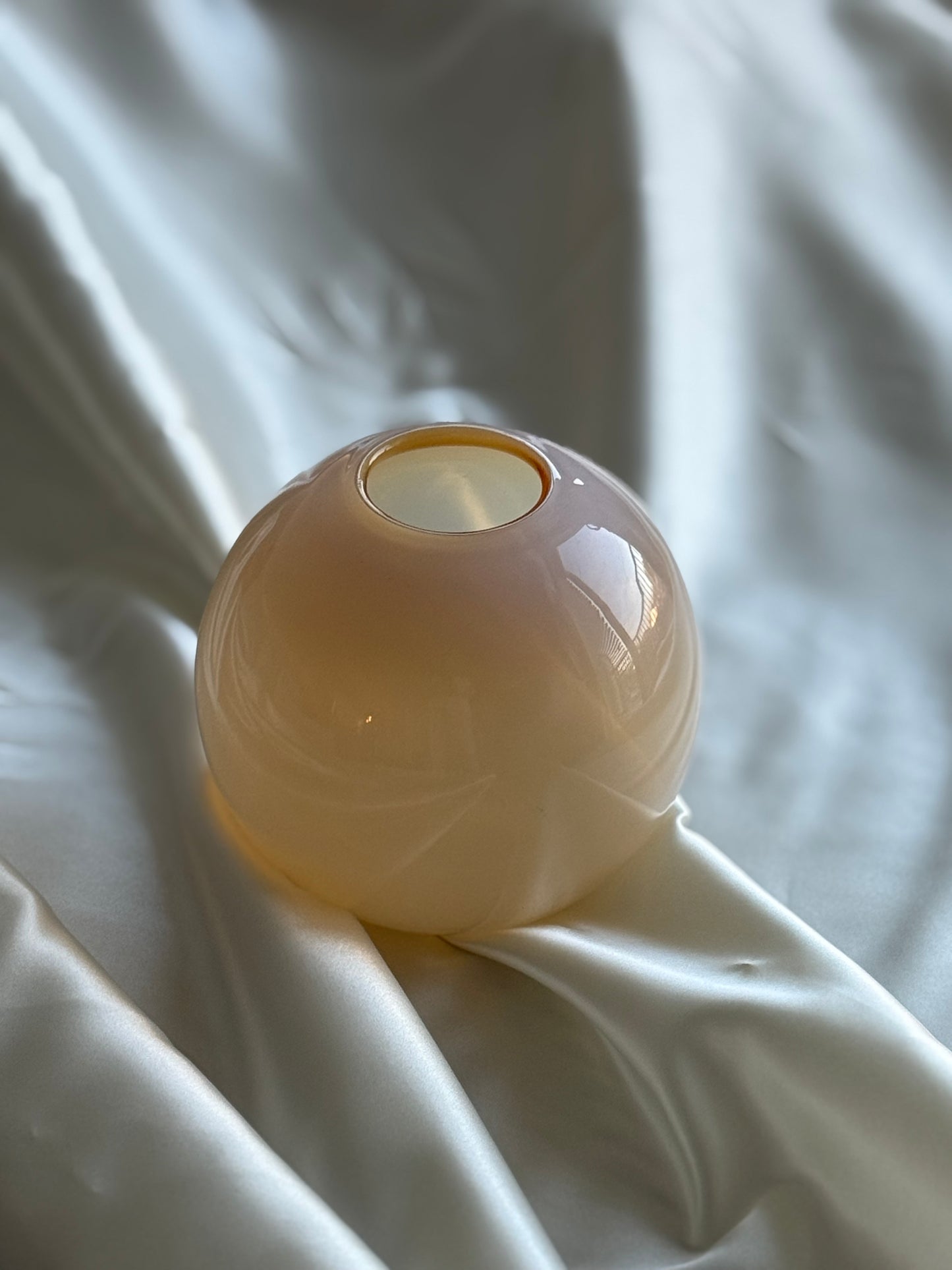 Vintage Milk Glass Globe Vase