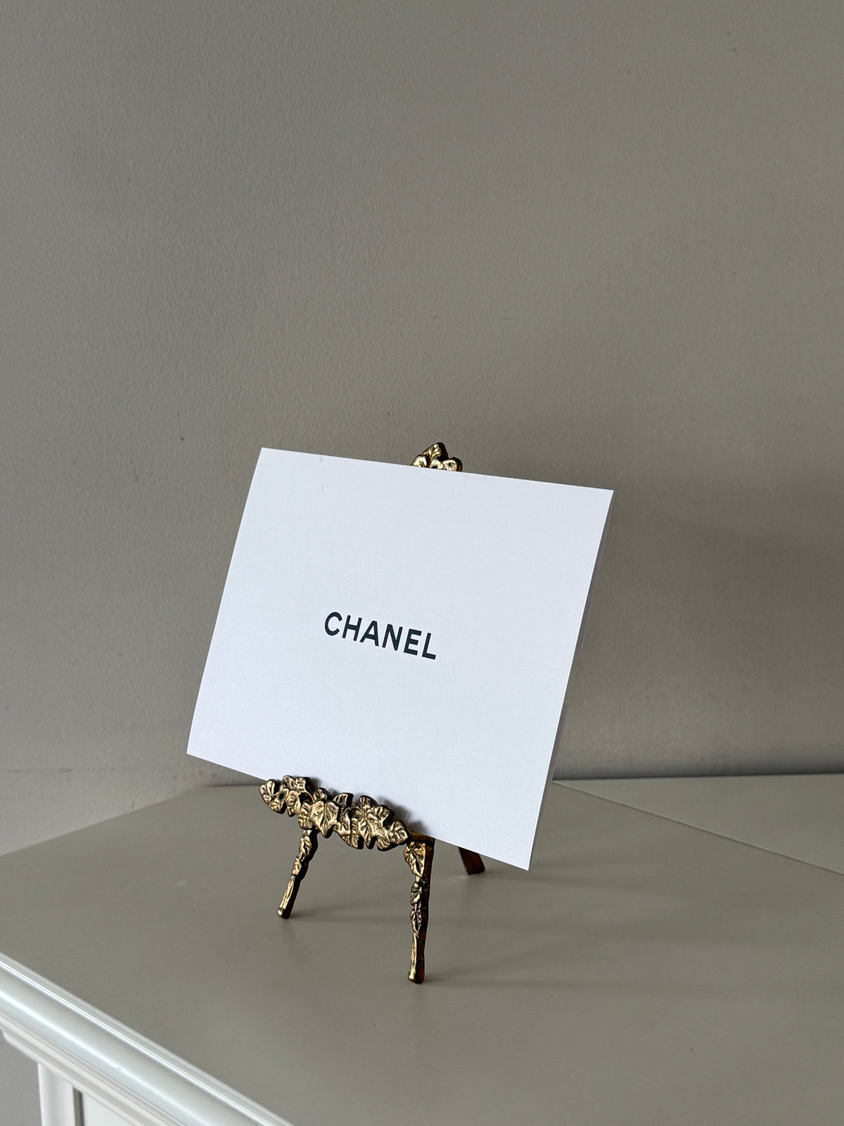 Vintage Ornate Brass Display Easel