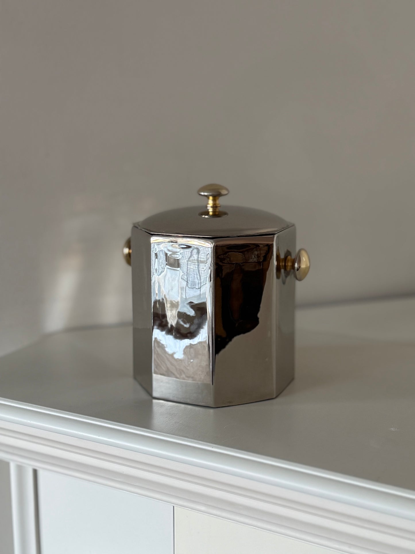 Vintage Silver-Plated Lidded Container / Ice Bucket