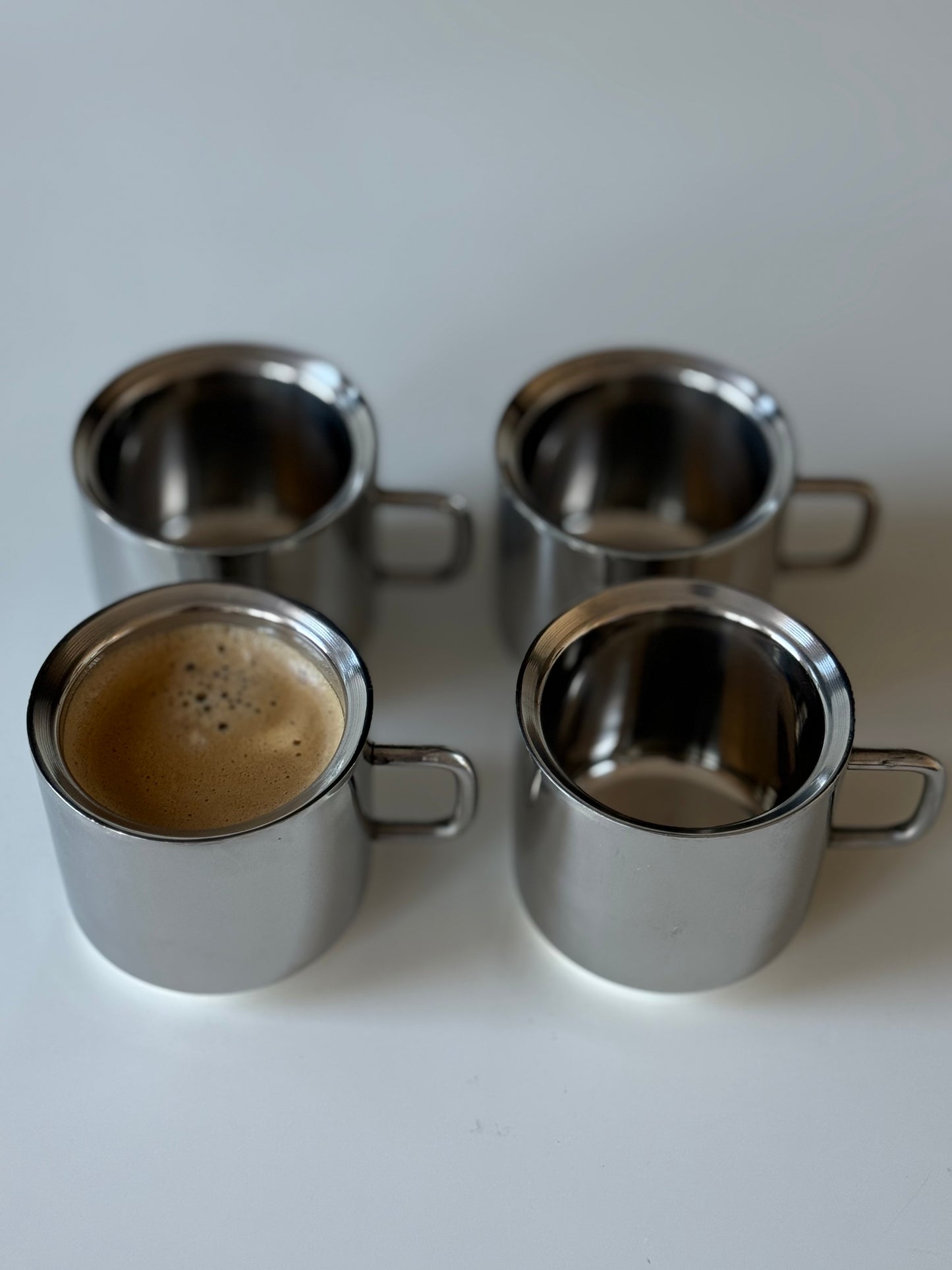 Set of 4 Stainless Steel  Cups