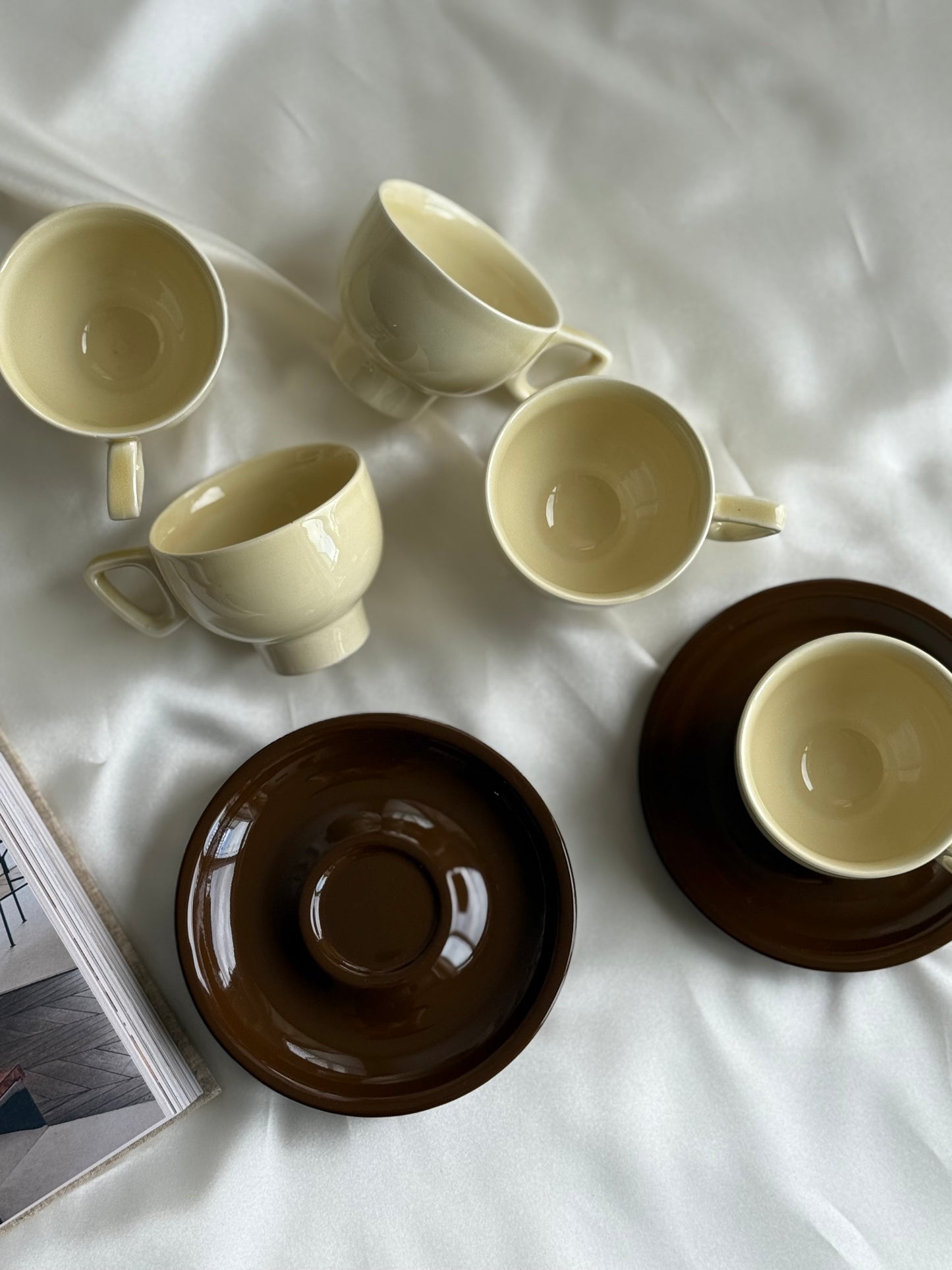 Vintage Pontesa Spain Ceramic Cup & Saucer Set