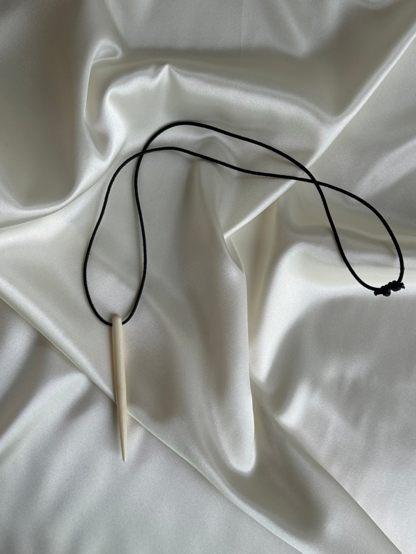 Bone Spike Pendant Necklace