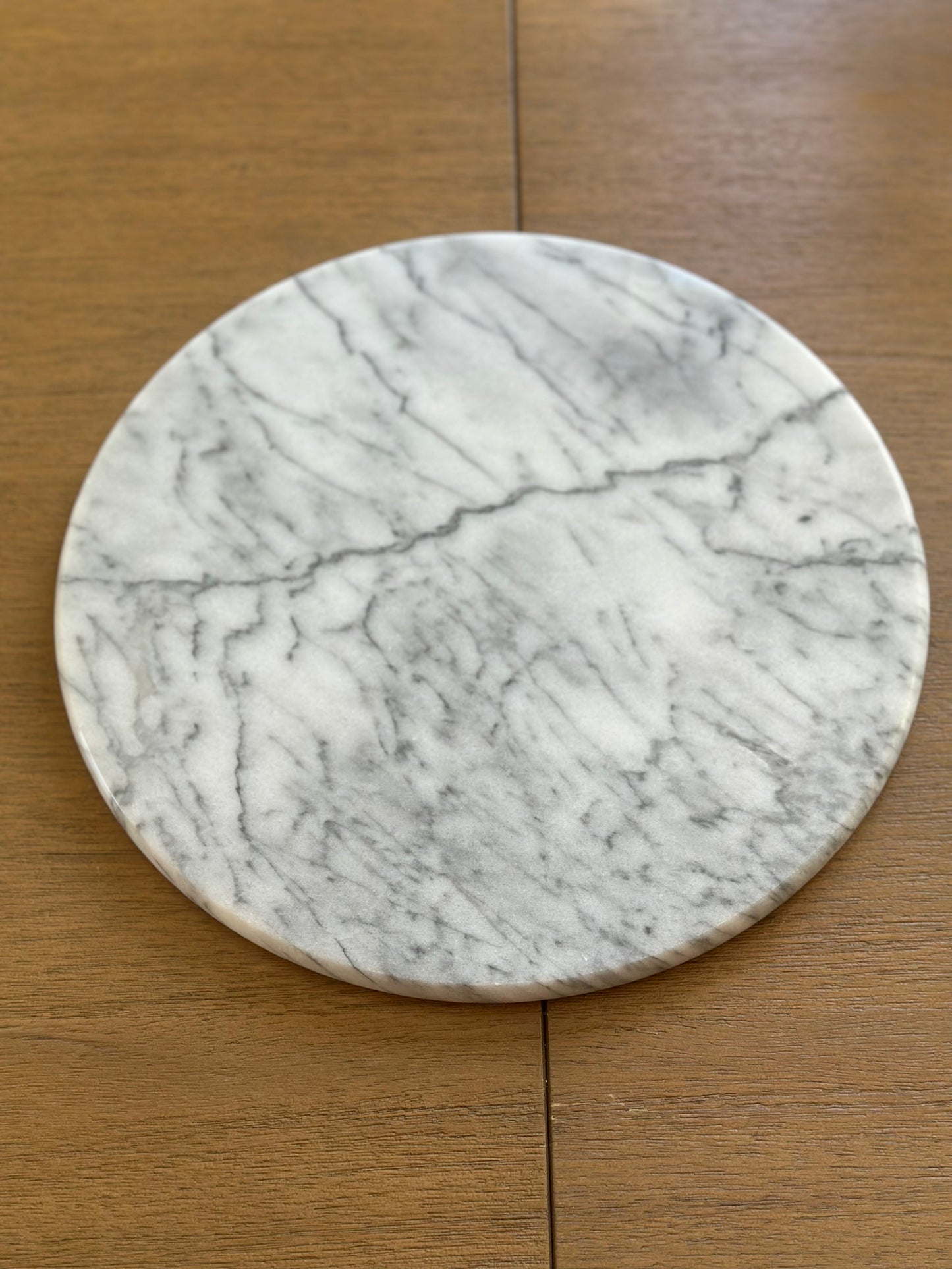 Round marble tray