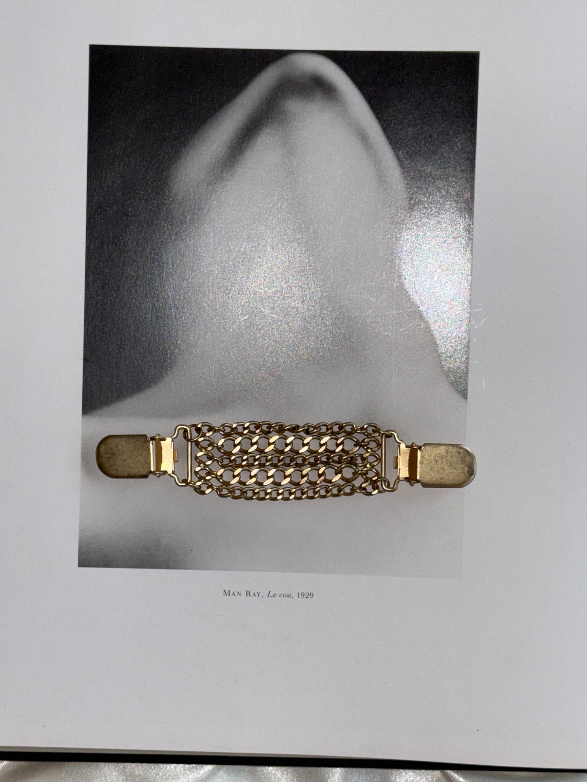 Vintage Gold-Tone Multi-Chain Sweater Guard / Collar Clip