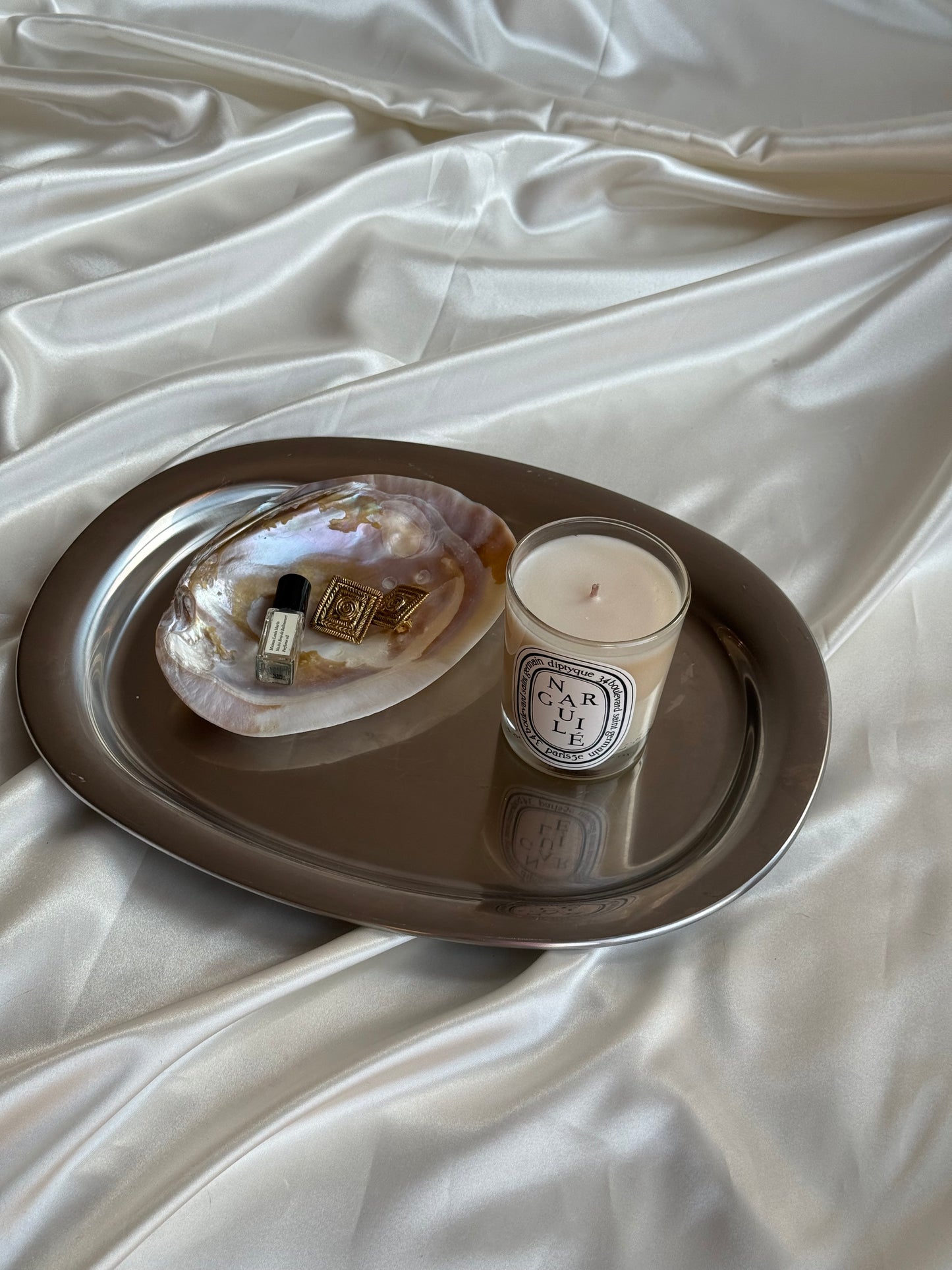 Vintage Mother of Pearl Shell Trinket Dish