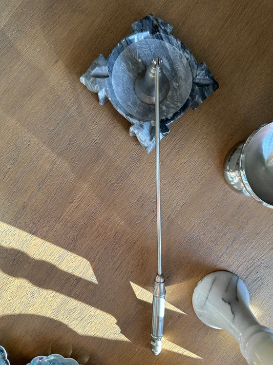 Large silver snuffer