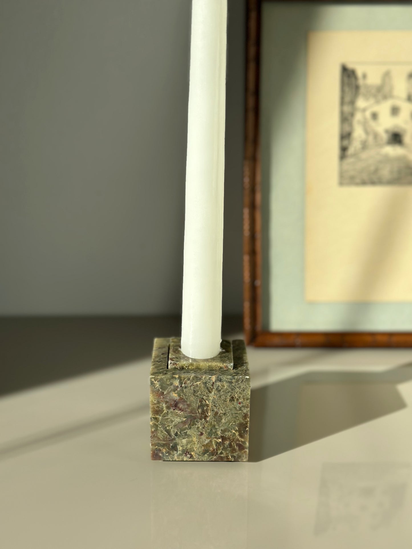 Stone candleholder incense holder