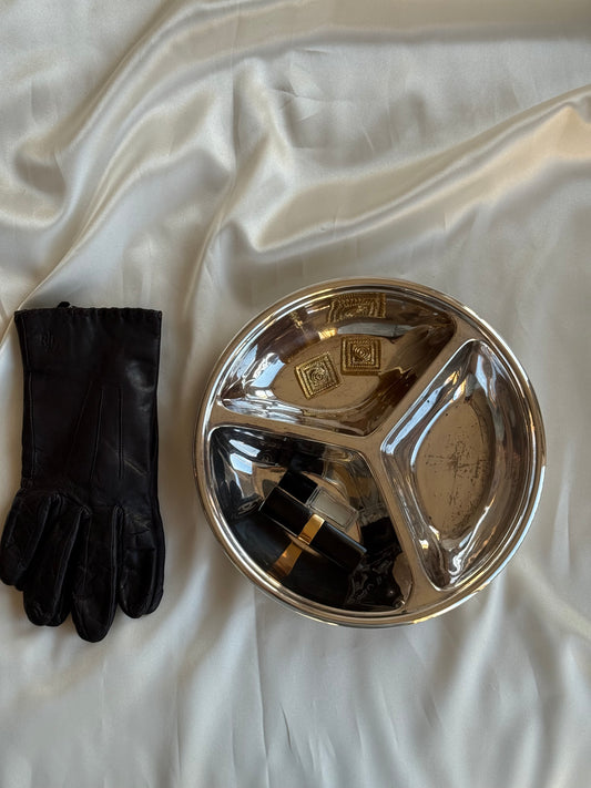 Vintage Poole Birmingham Silver-Plated Divided Serving Dish