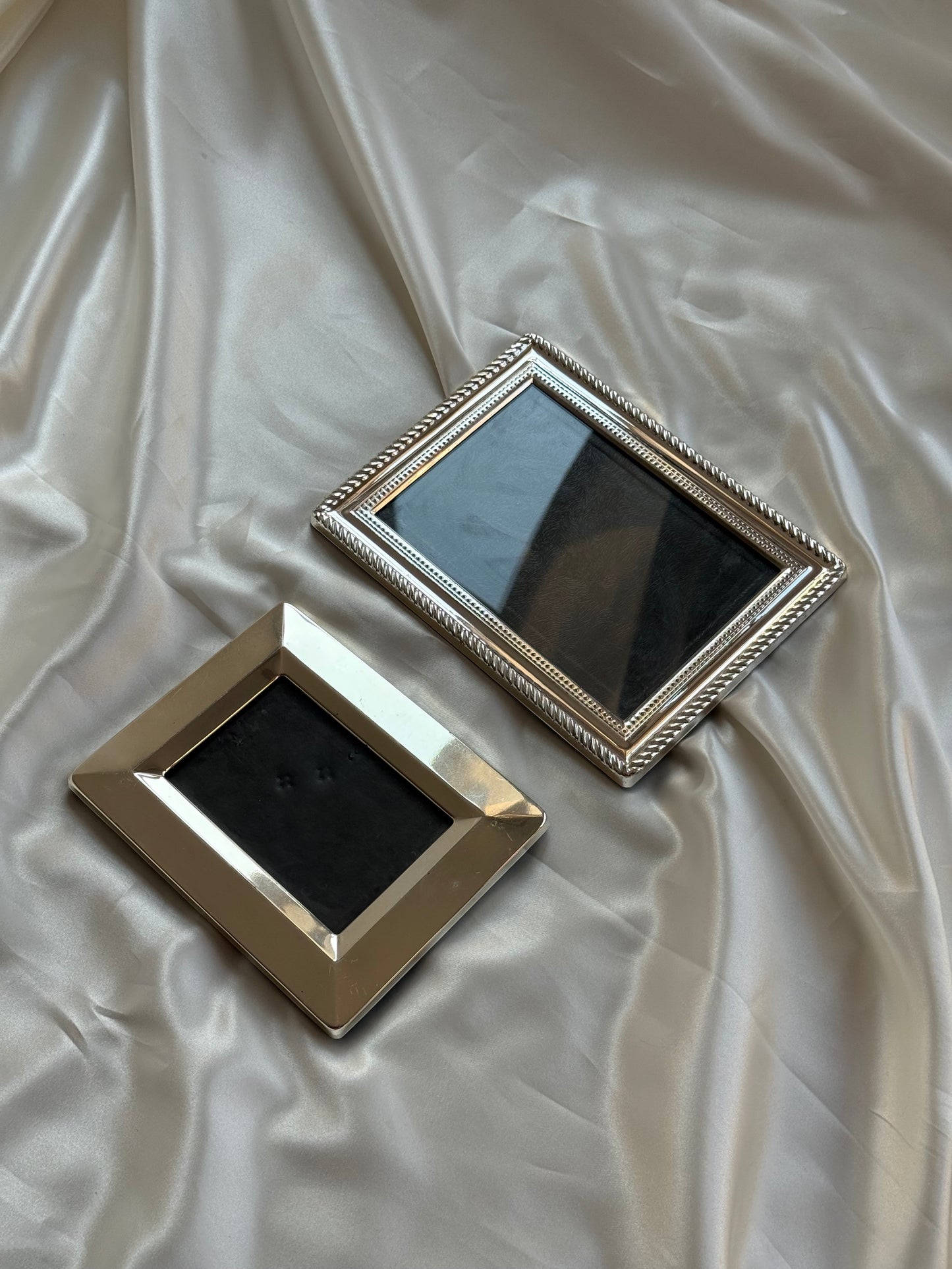 Vintage Silver-Tone Picture Frame
