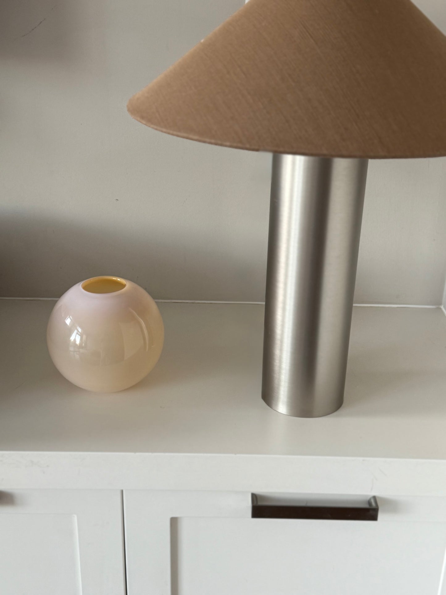 Vintage Milk Glass Globe Vase