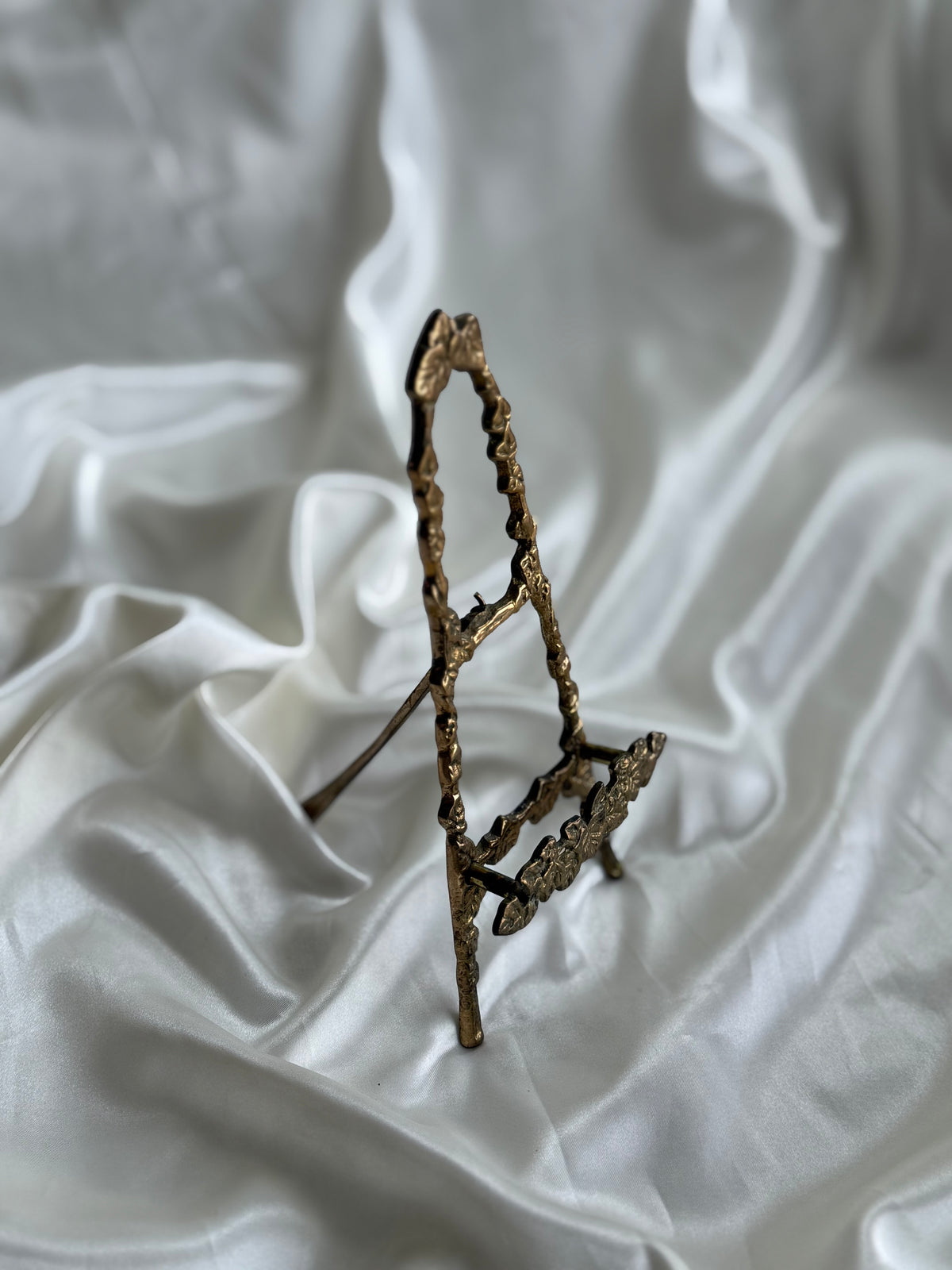 Vintage Ornate Brass Display Easel