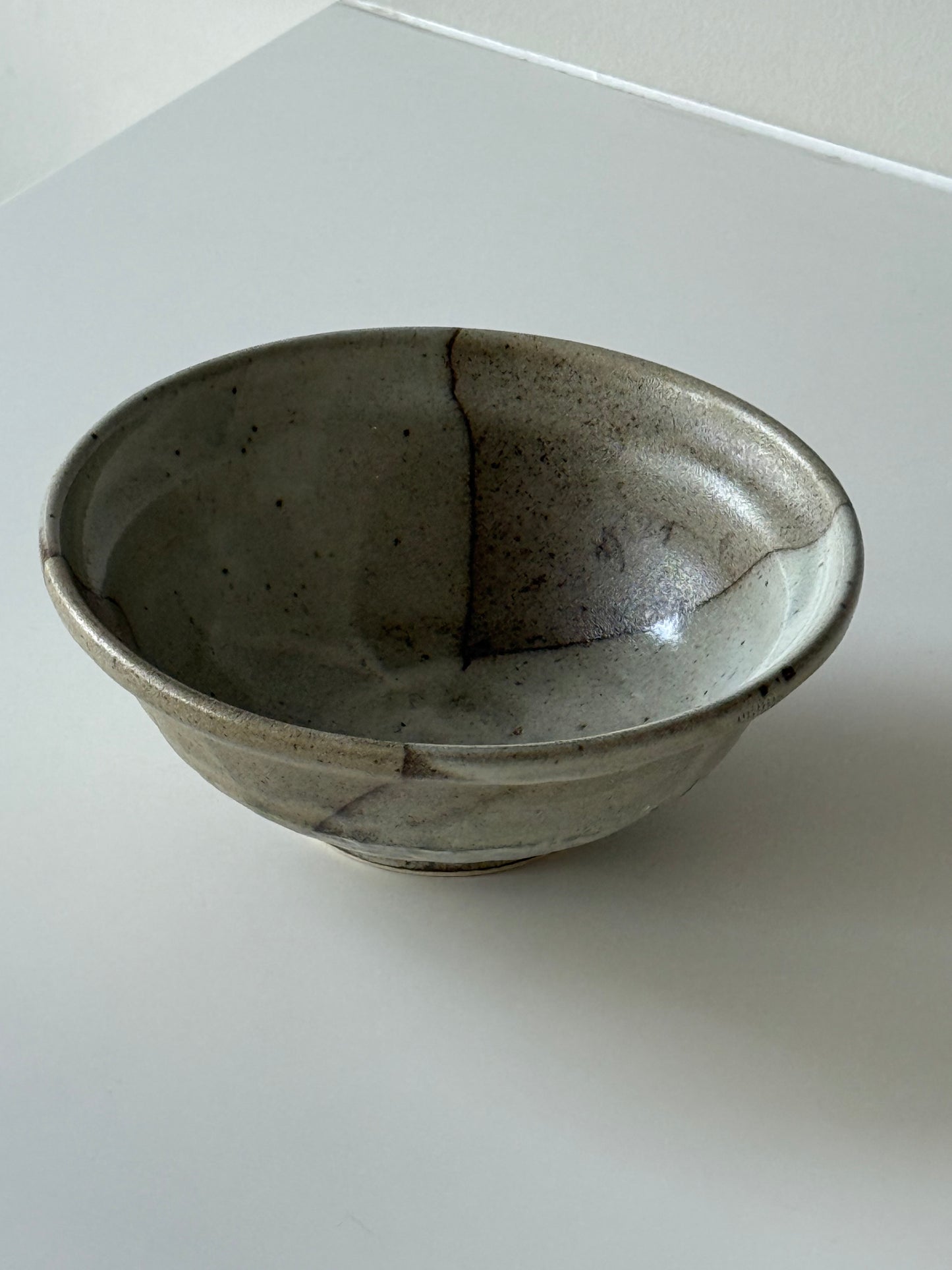 Handmade Stoneware Bowl — Natural Speckled Glaze
