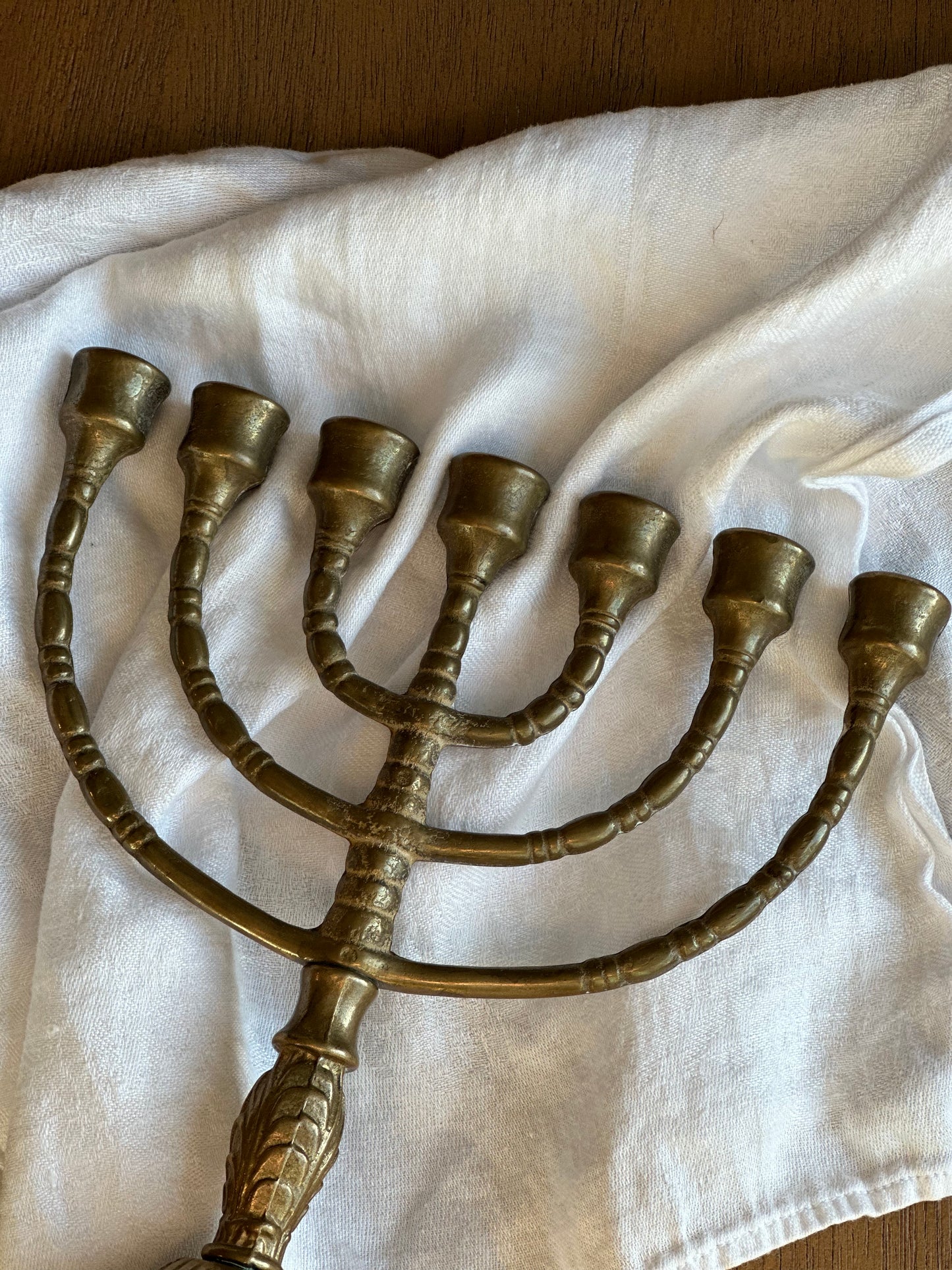 Brass candelabra