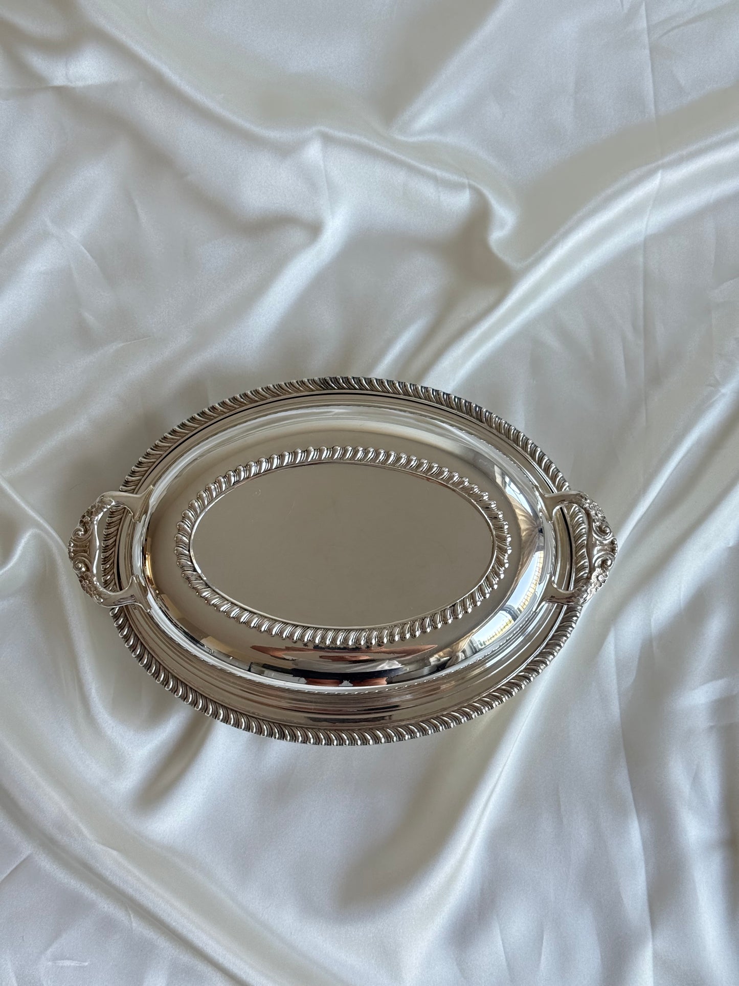 Vintage Silver-Plated Lidded Entrée Dish