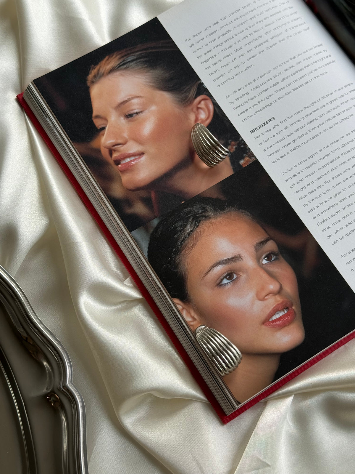 Vintage Silver-Toned Clip-On Earrings