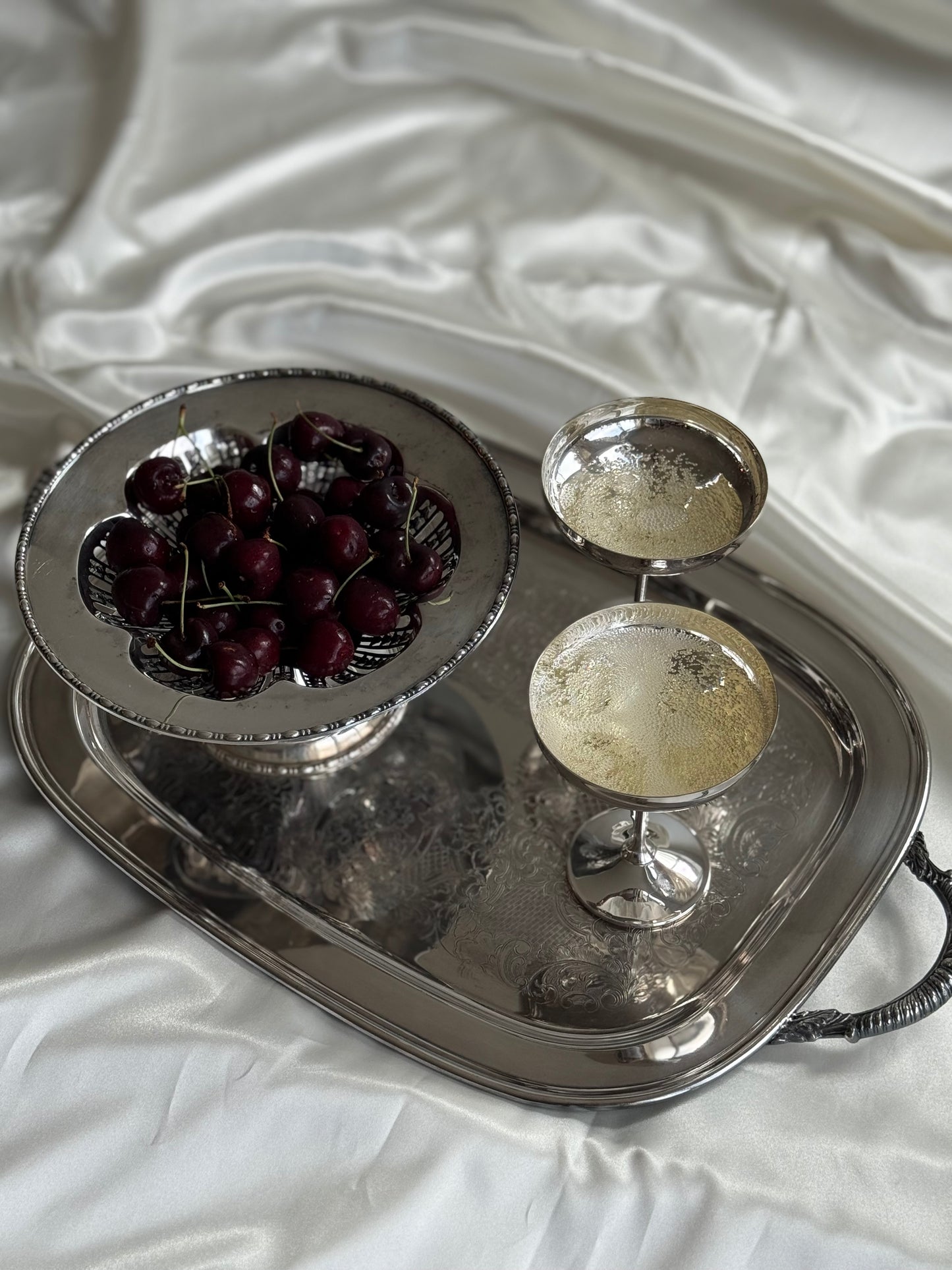 Vintage Silver-Plated Pedestal Compote Bowl