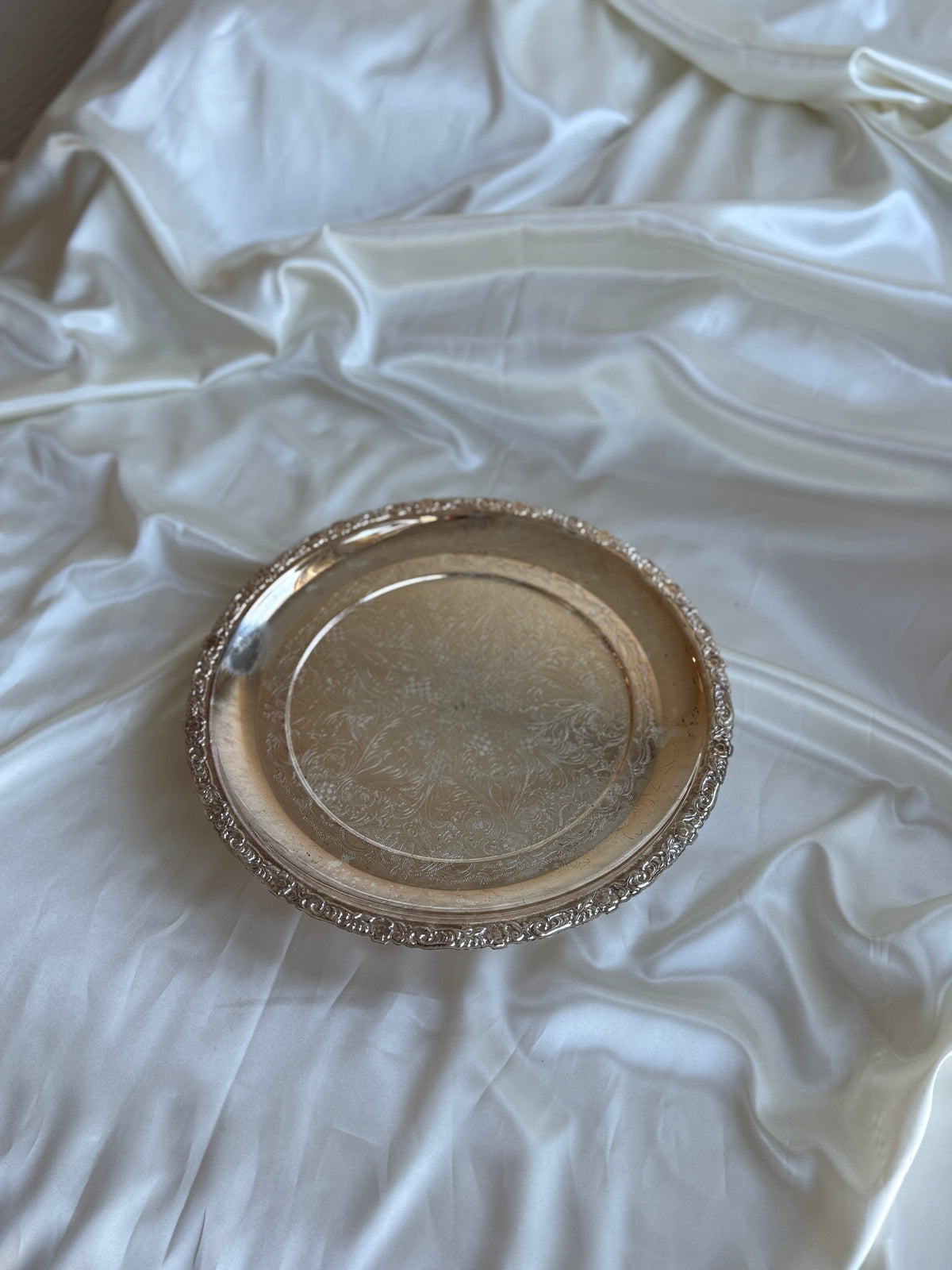 Vintage Mayell England Silver-Plated Lazy Susan