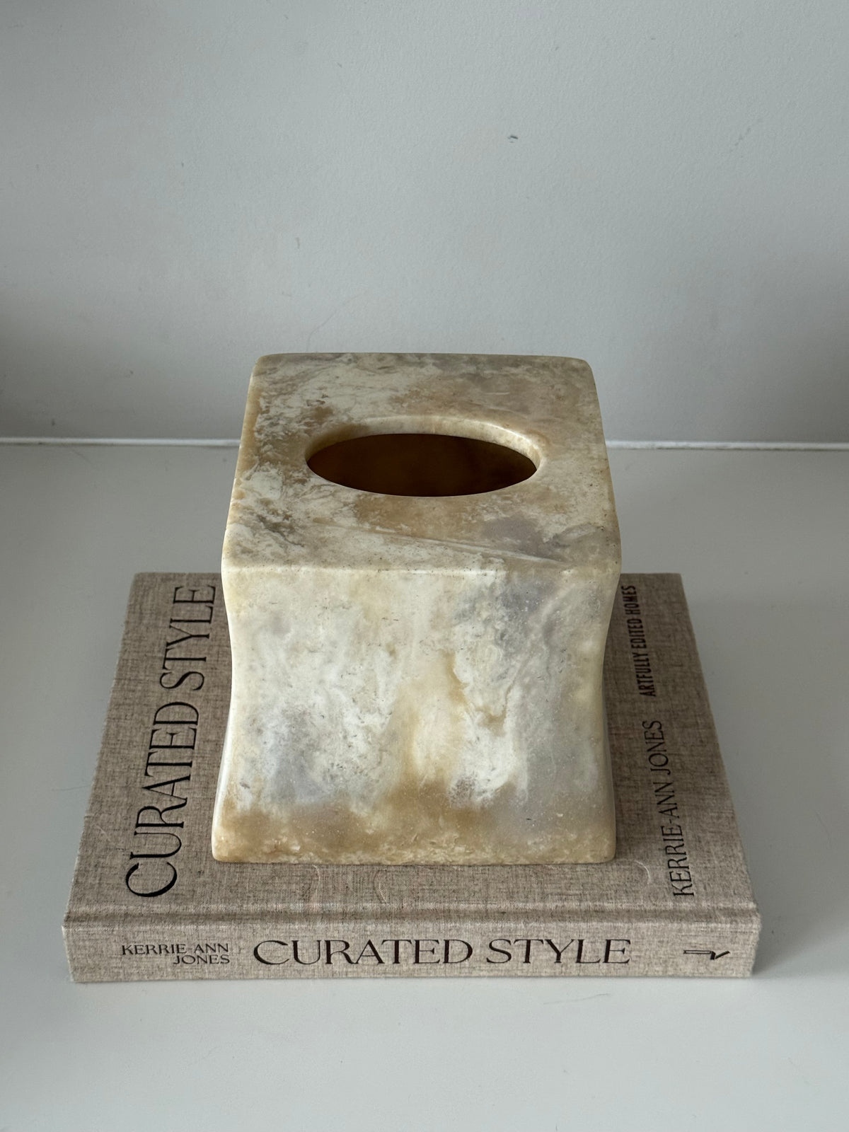 Vintage Faux Marble Tissue Box