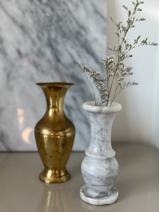 Small brass vase