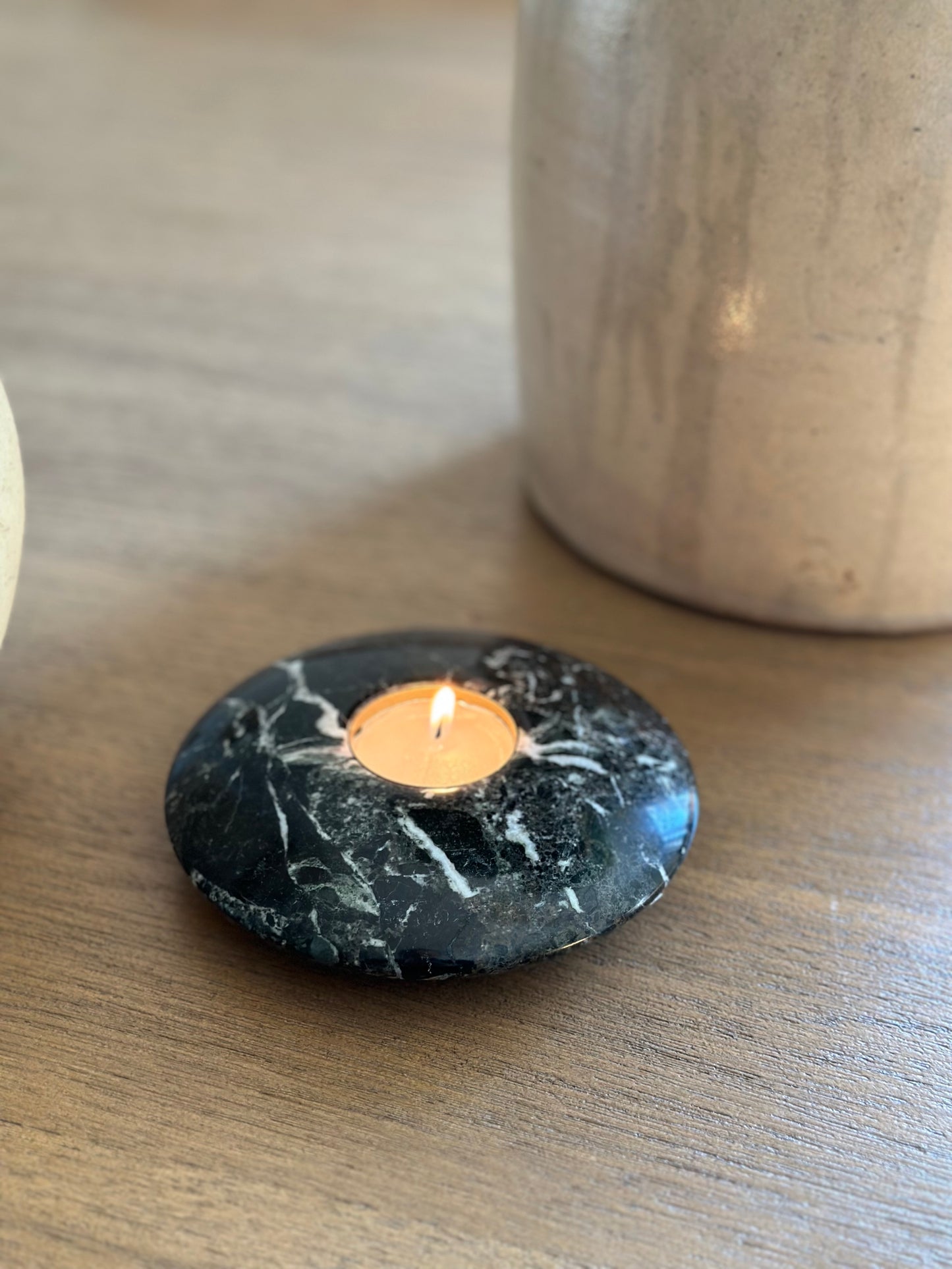 Marble tealight holder