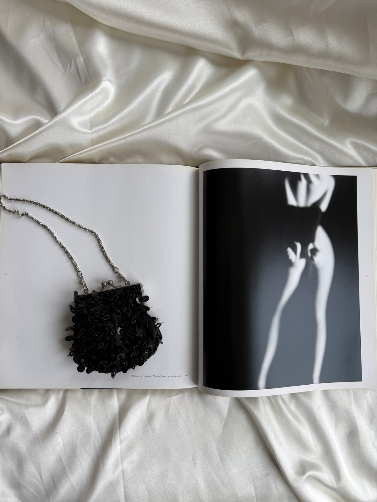 Vintage Black Sequin Mini Evening Bag