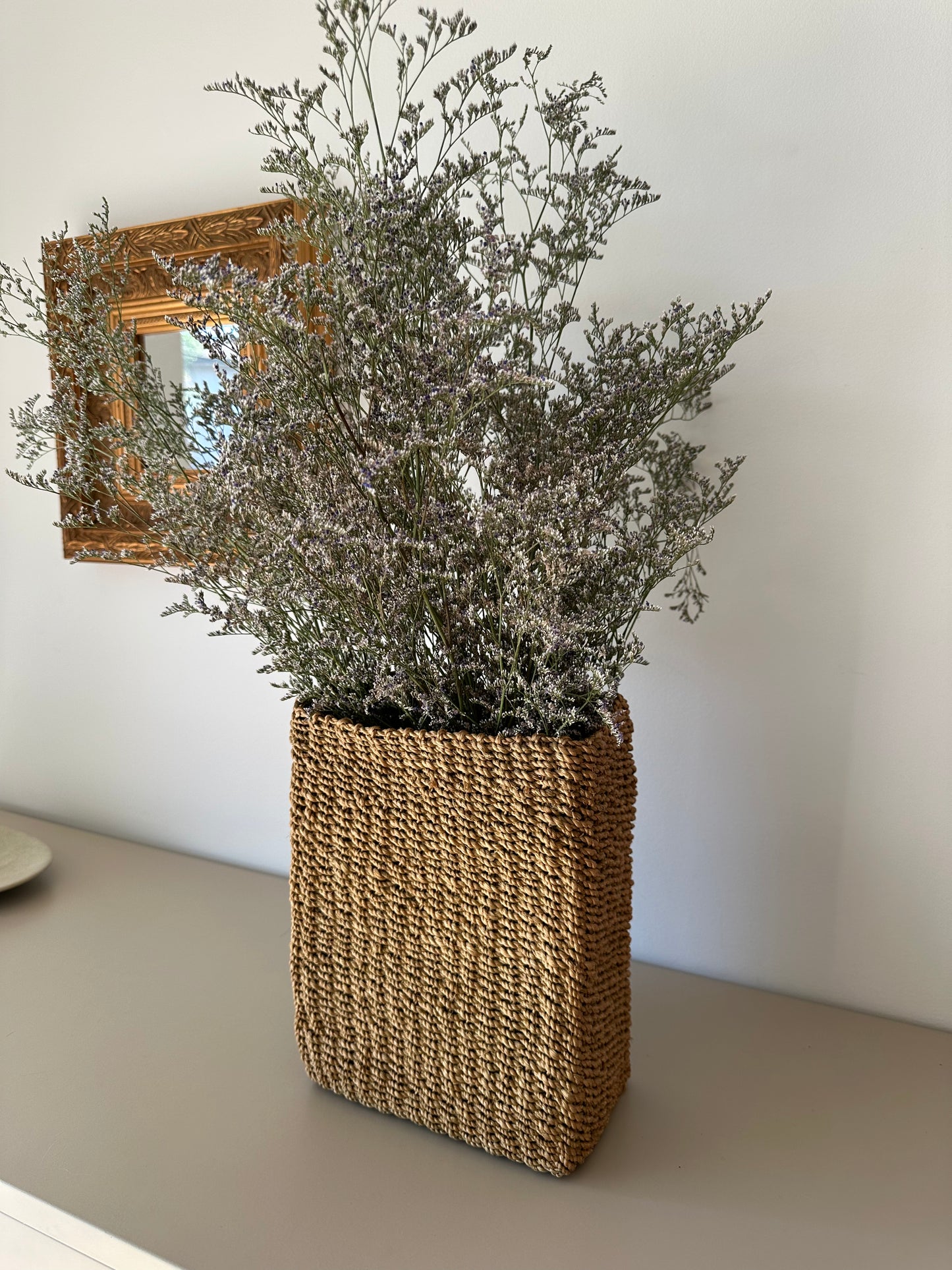 Large wicker vase