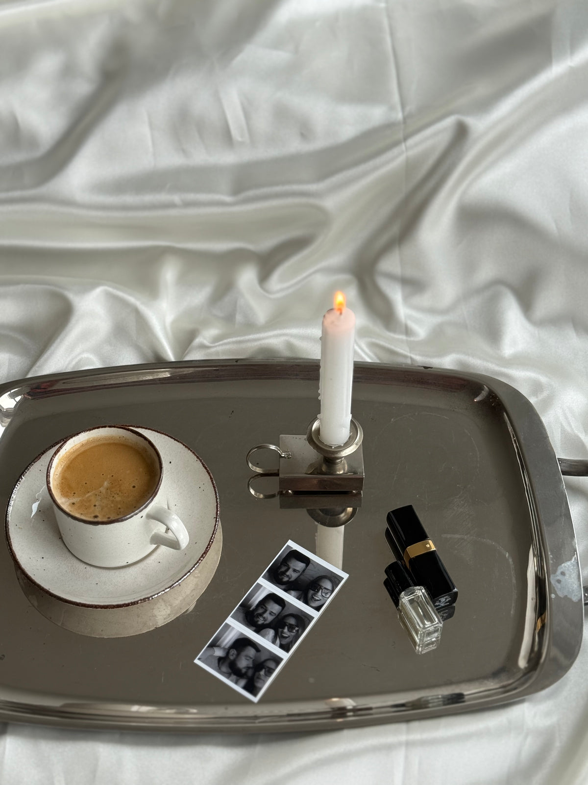 Vintage Metal Matchbox Candle Holder