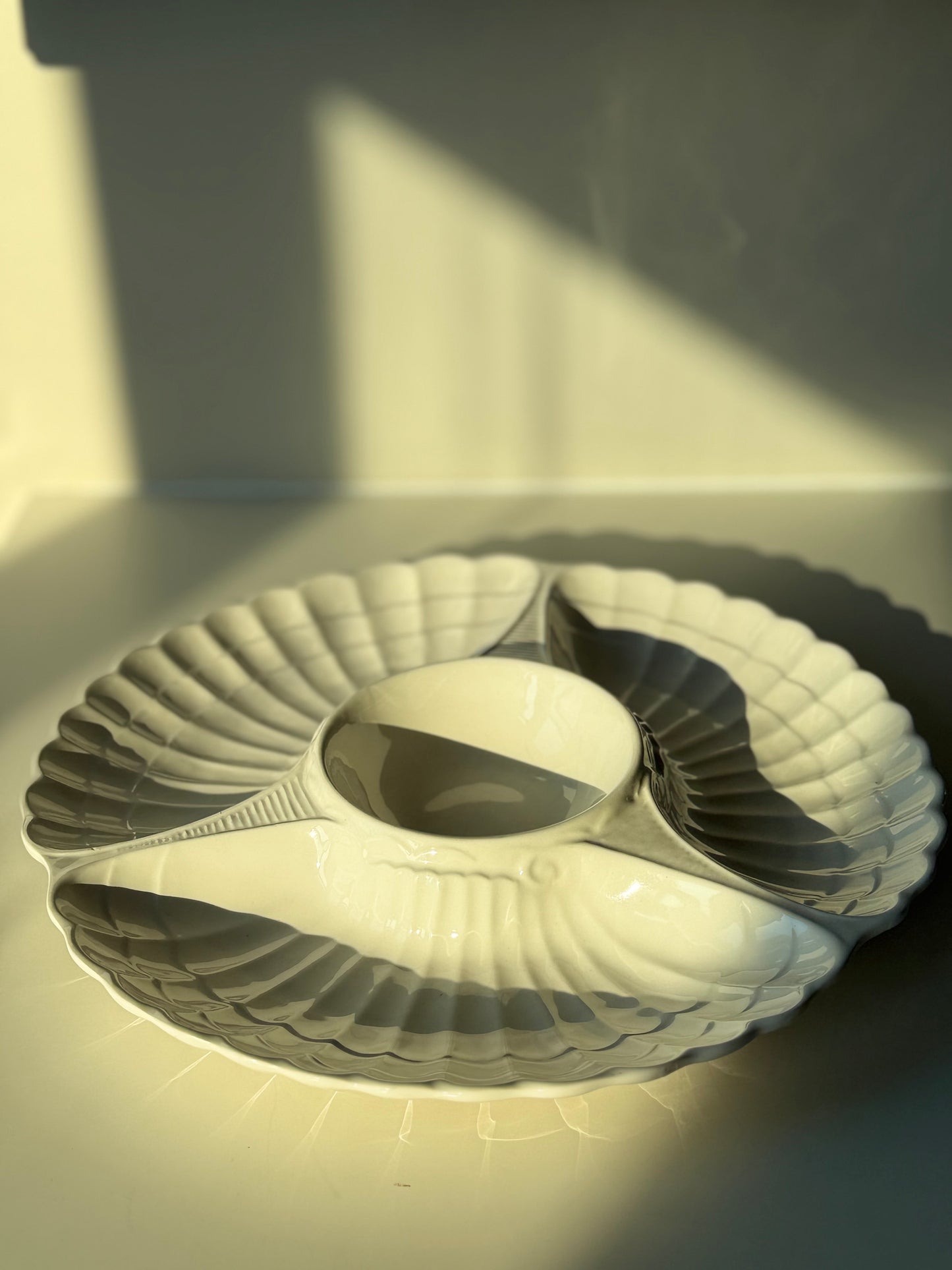 Vintage Ceramic Divided Serving Dish – Made in Japan