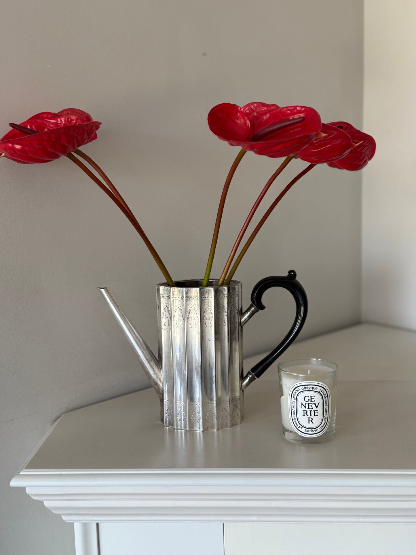 Vintage Silver-Plated Watering Can