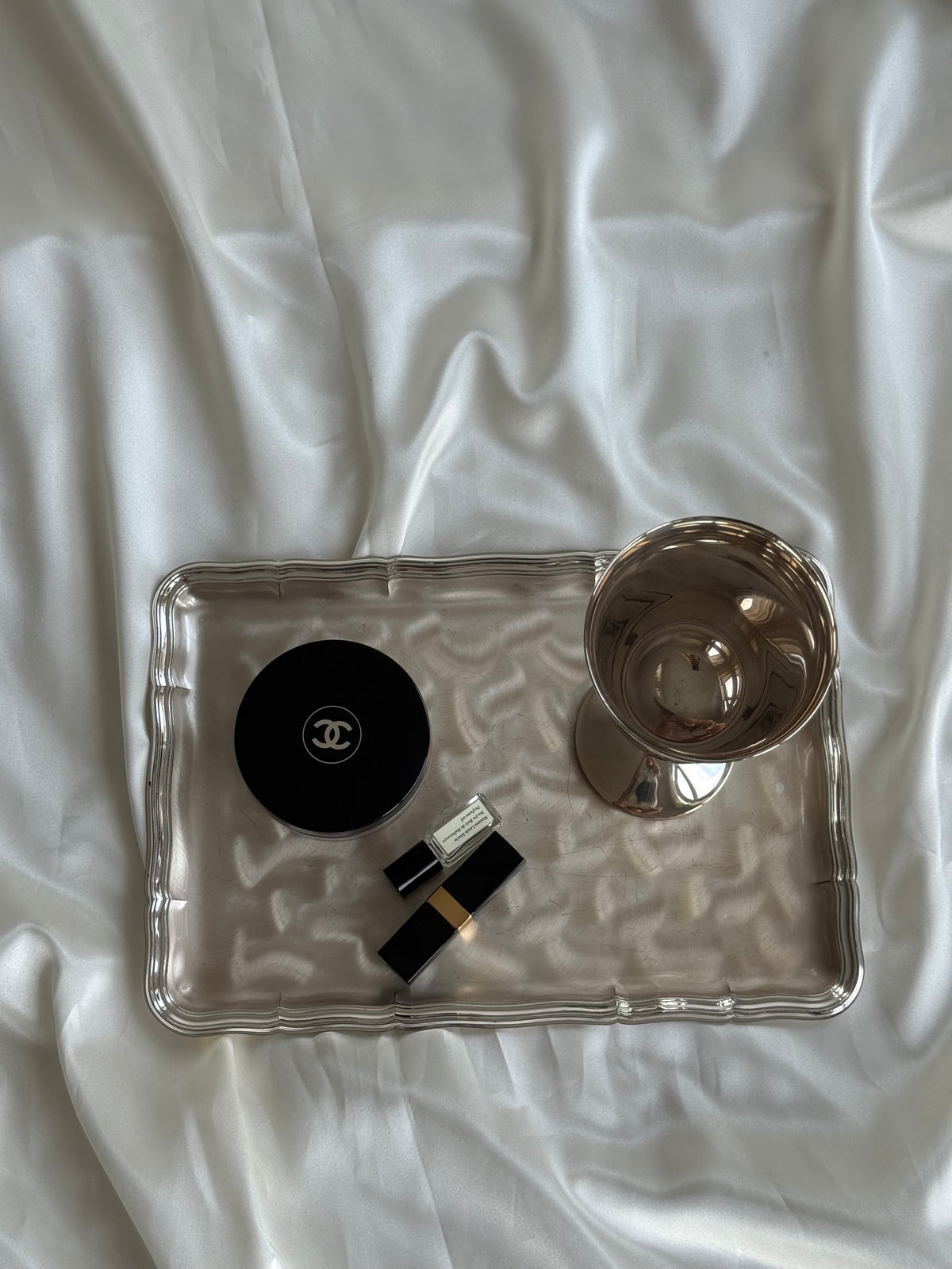 Vintage Spanish Silver-Plated Wine Goblets – Set of Two