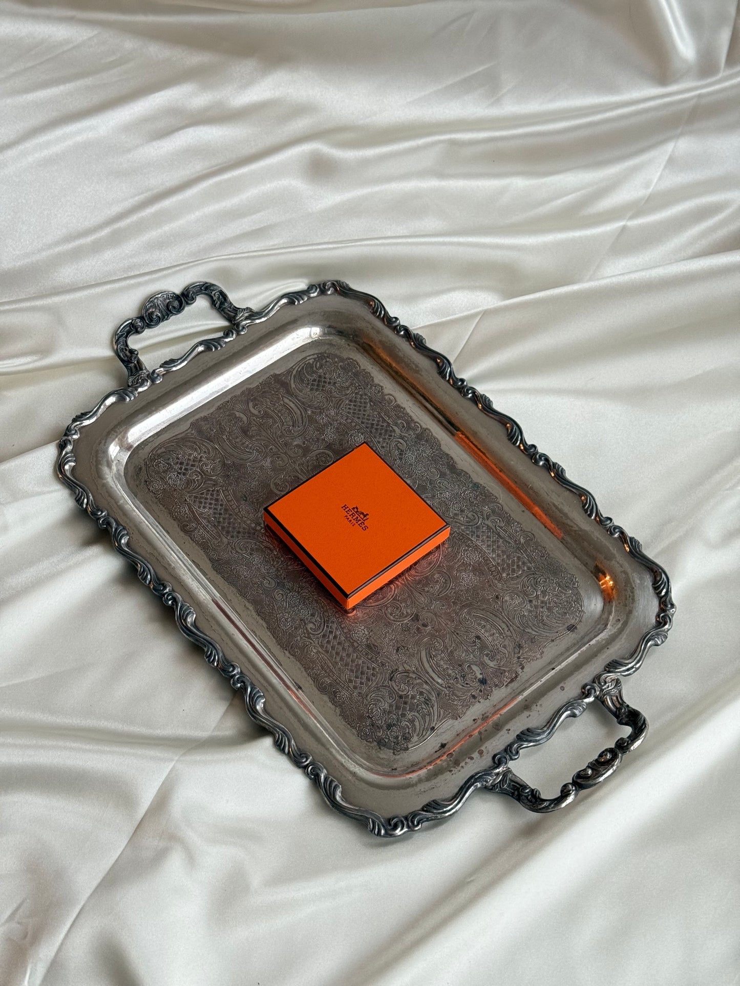 Medium size Silver Plated serving tray