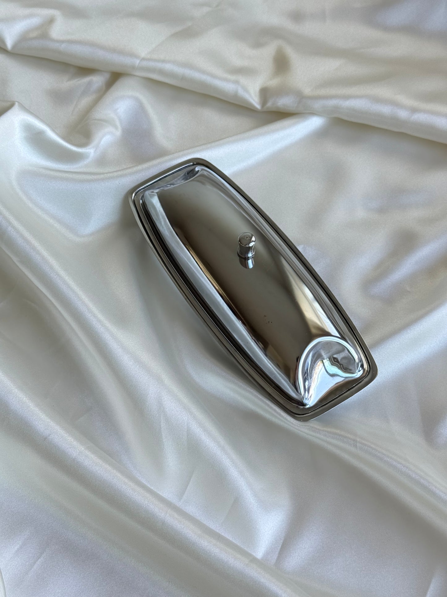 Vintage Butter Dish with Glass Insert