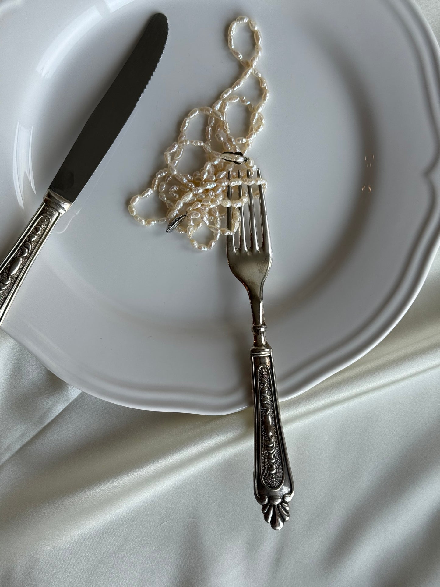 Vintage Silver-Plated Flatware Set — Made in Italy