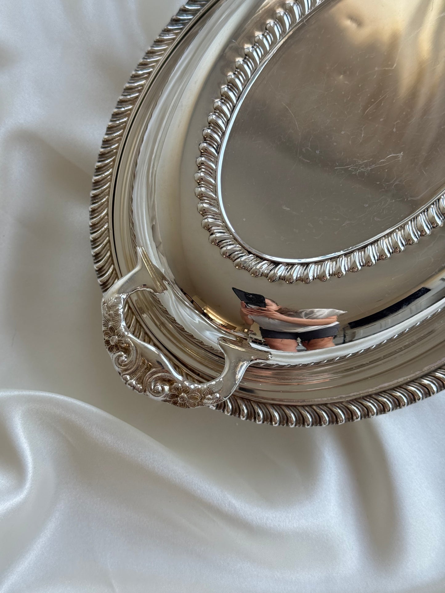 Vintage Silver-Plated Lidded Entrée Dish