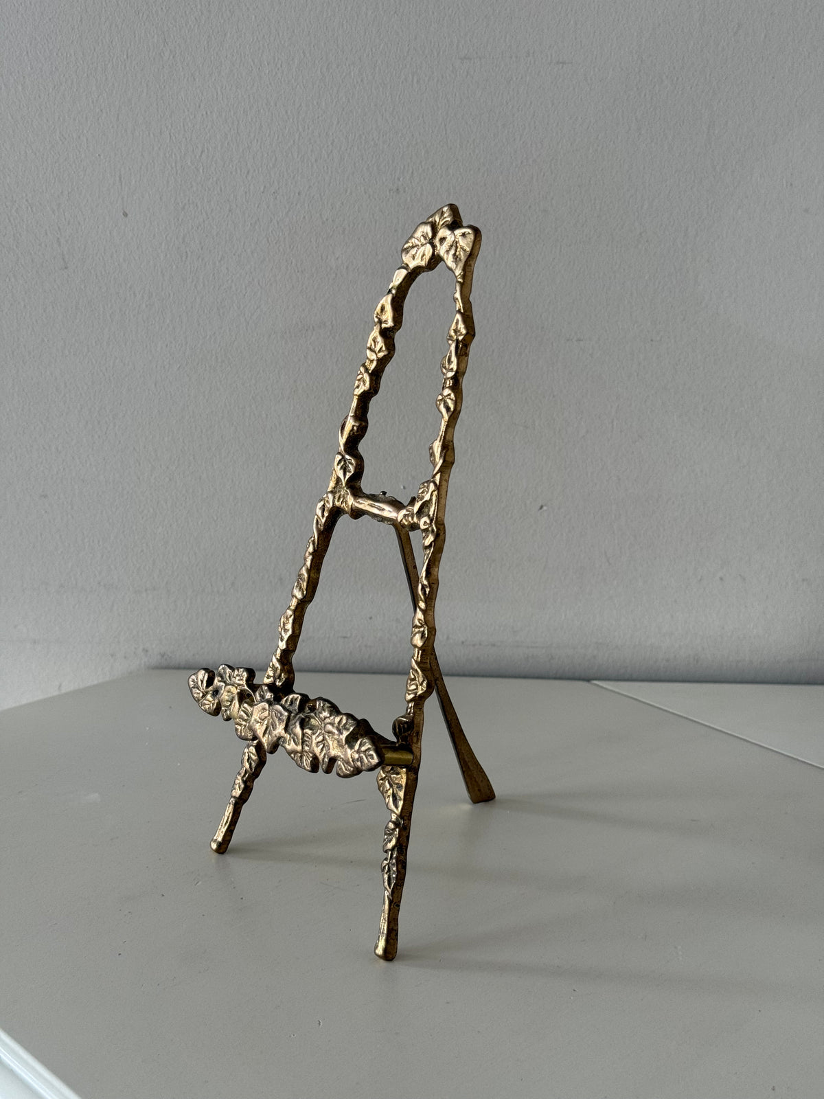 Vintage Ornate Brass Display Easel