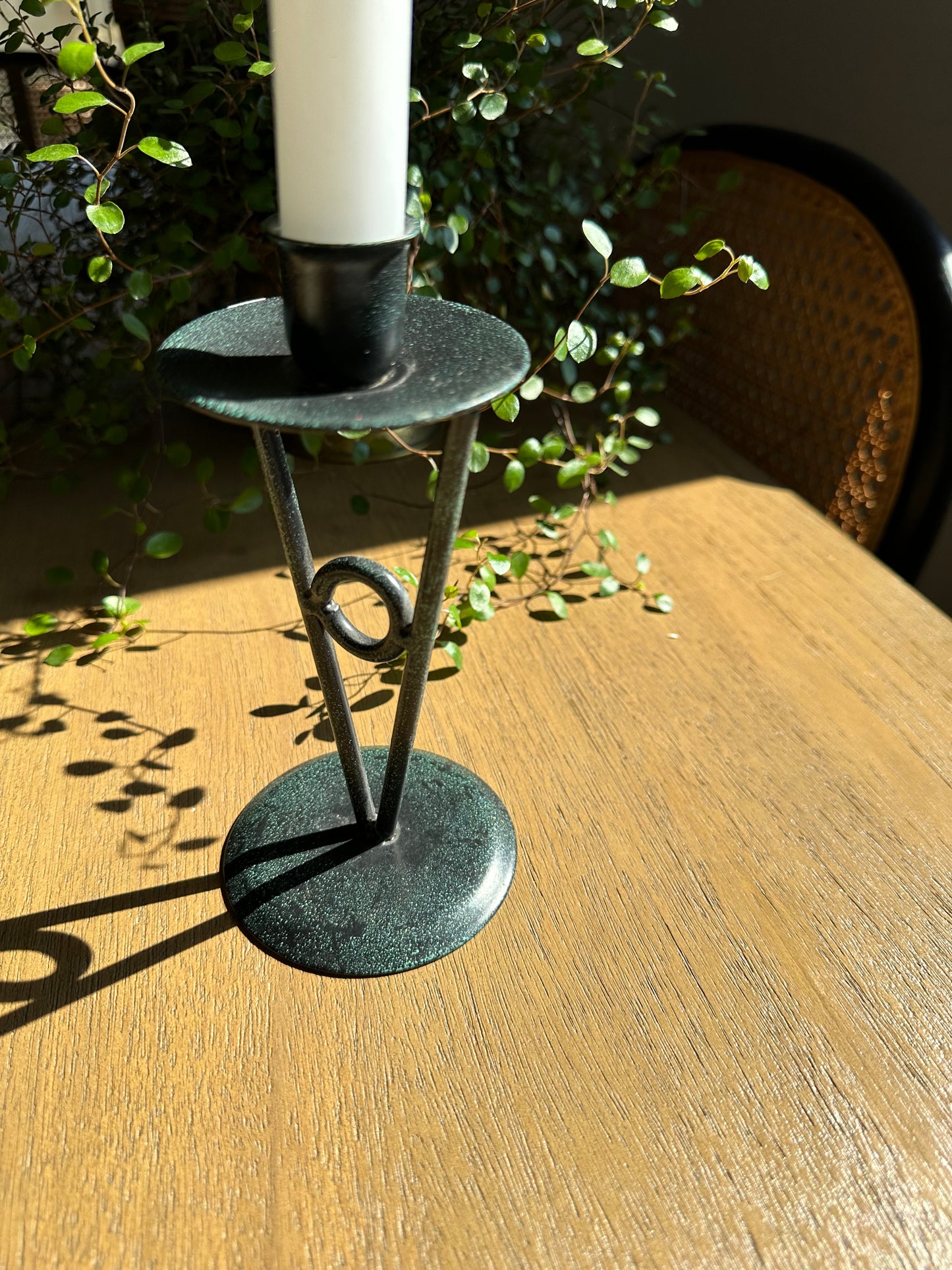 Vintage metal candleholder