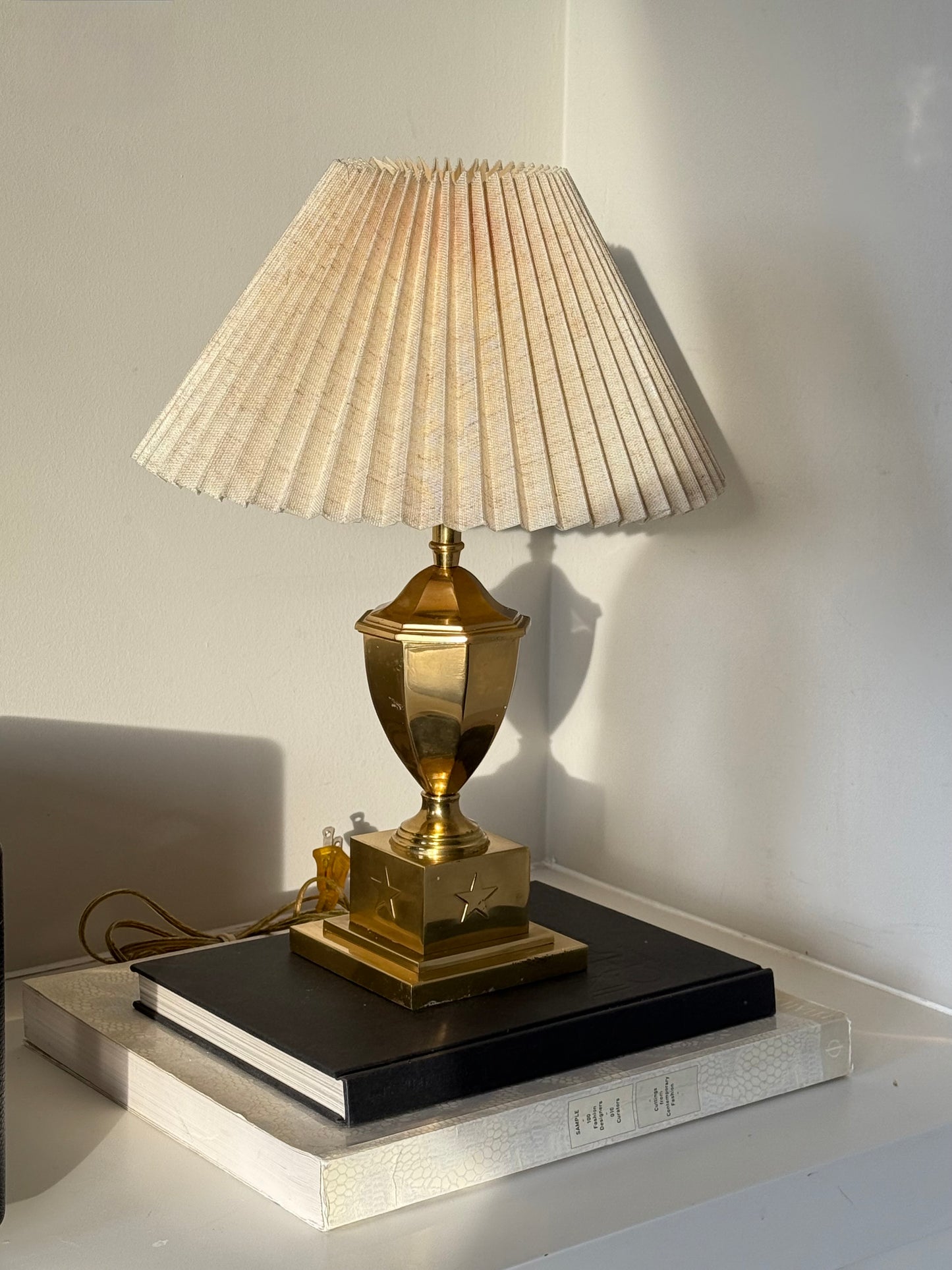 Vintage solid brass lamp