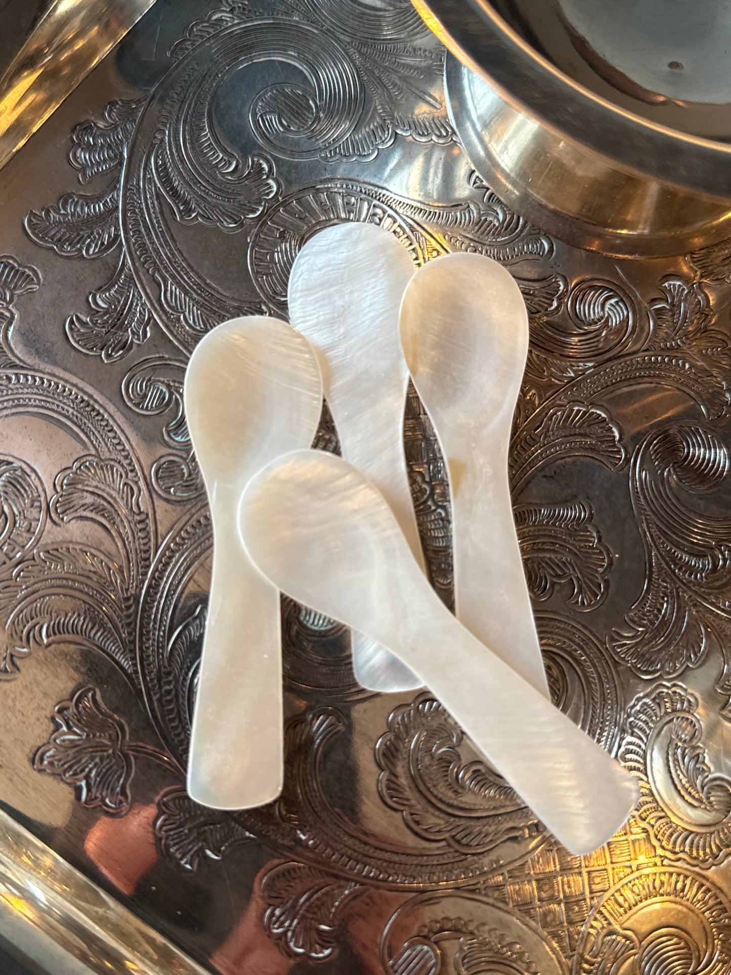 Mother of pearl spoon