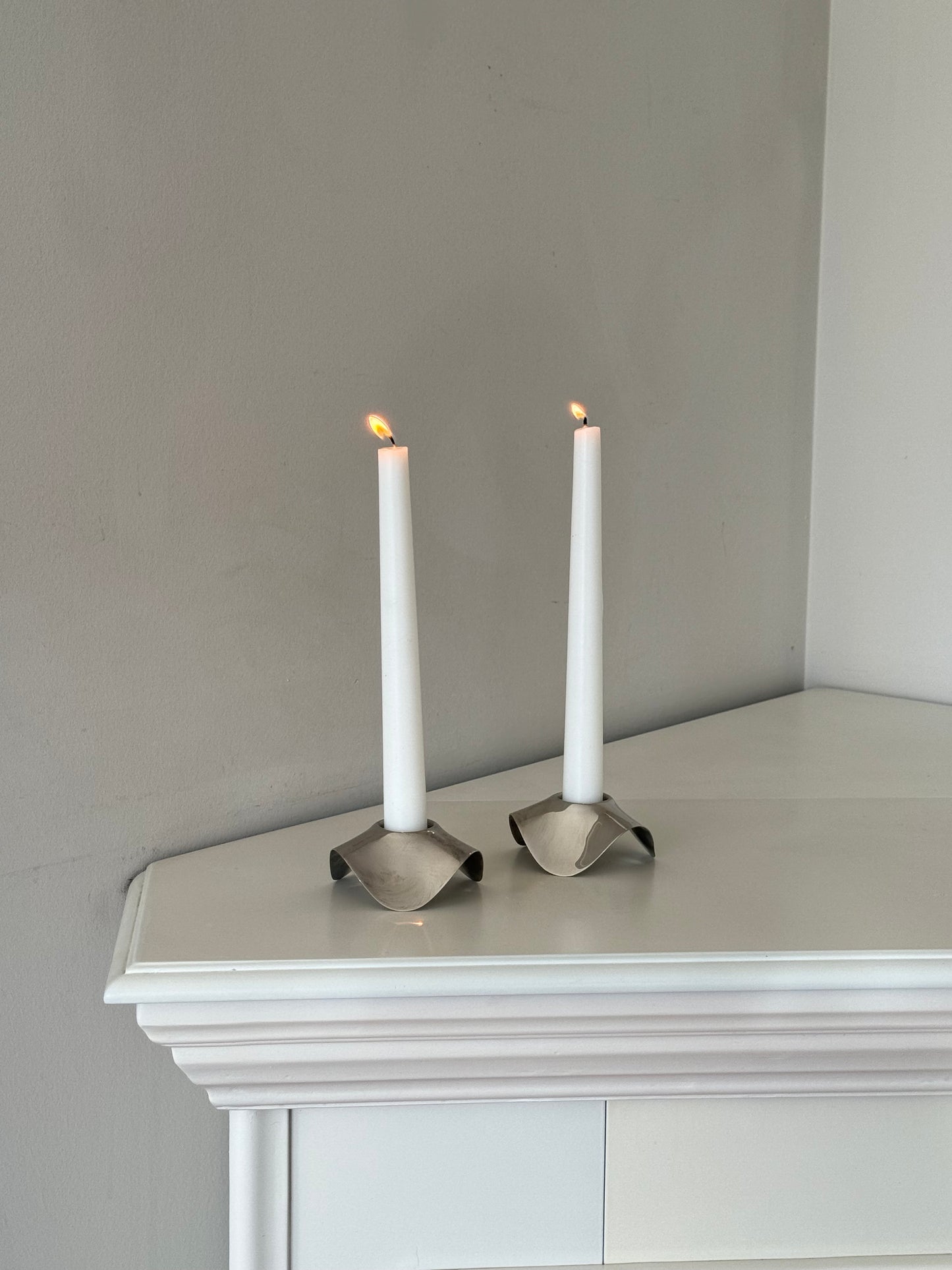 Robert Welch “Drift” Candle Holders – Pair