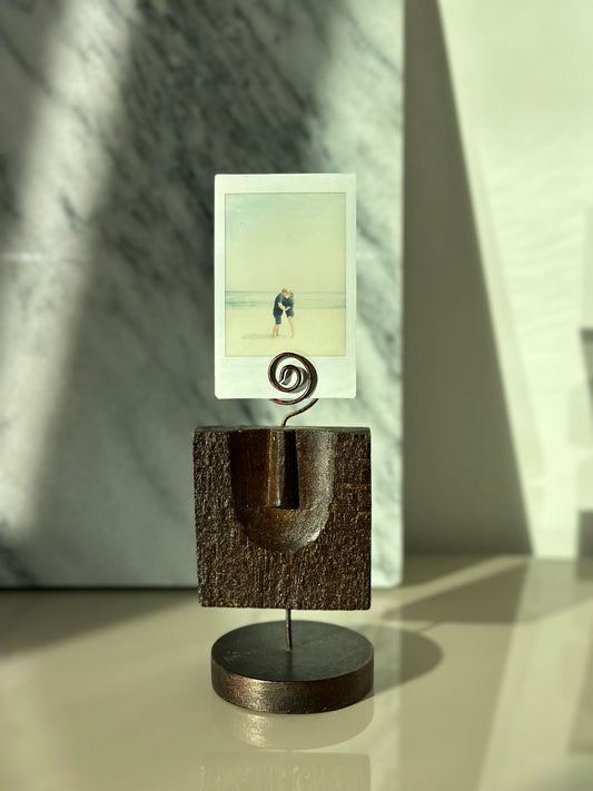 Wooden photo holder