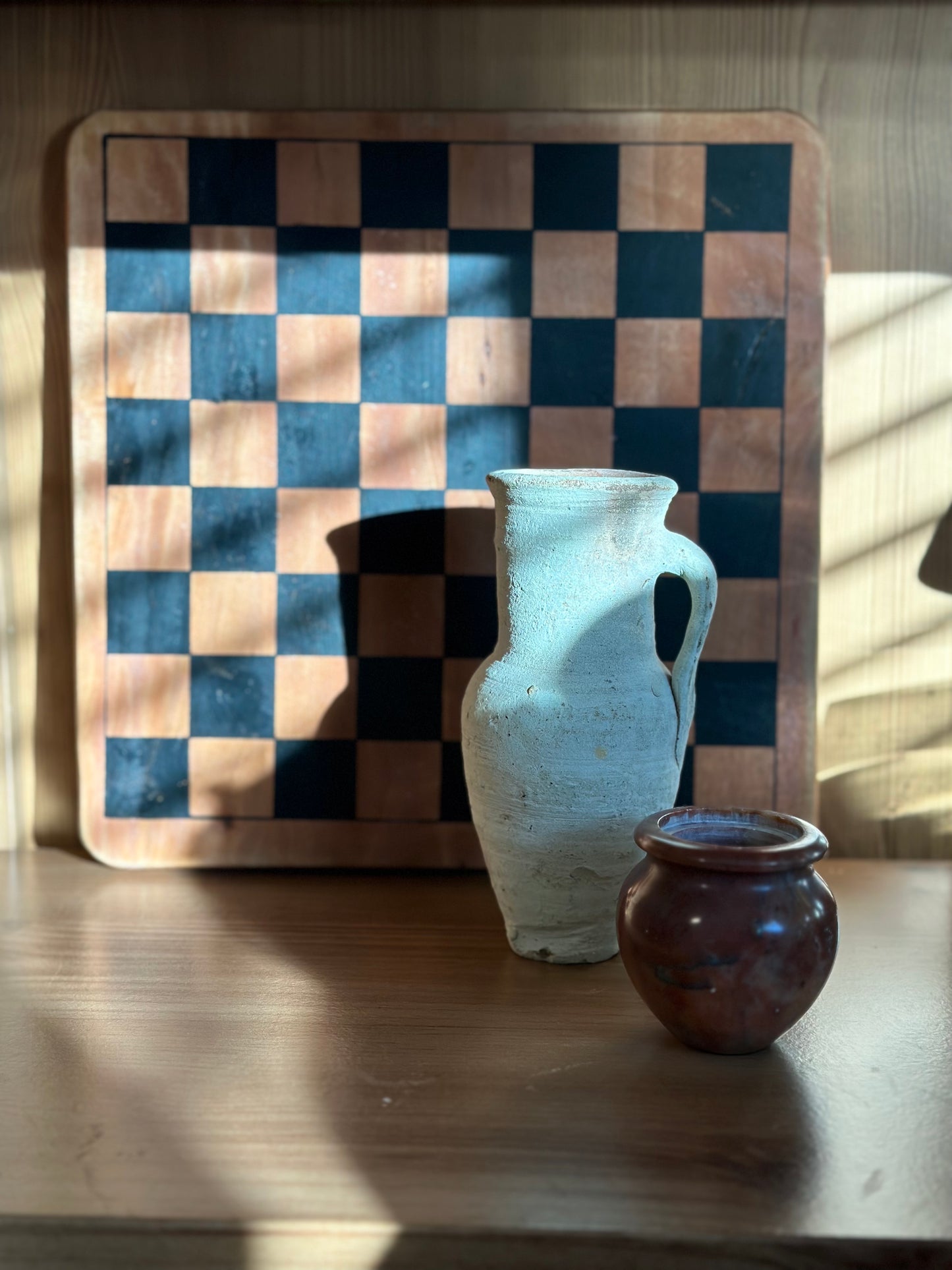 Wooden chess board