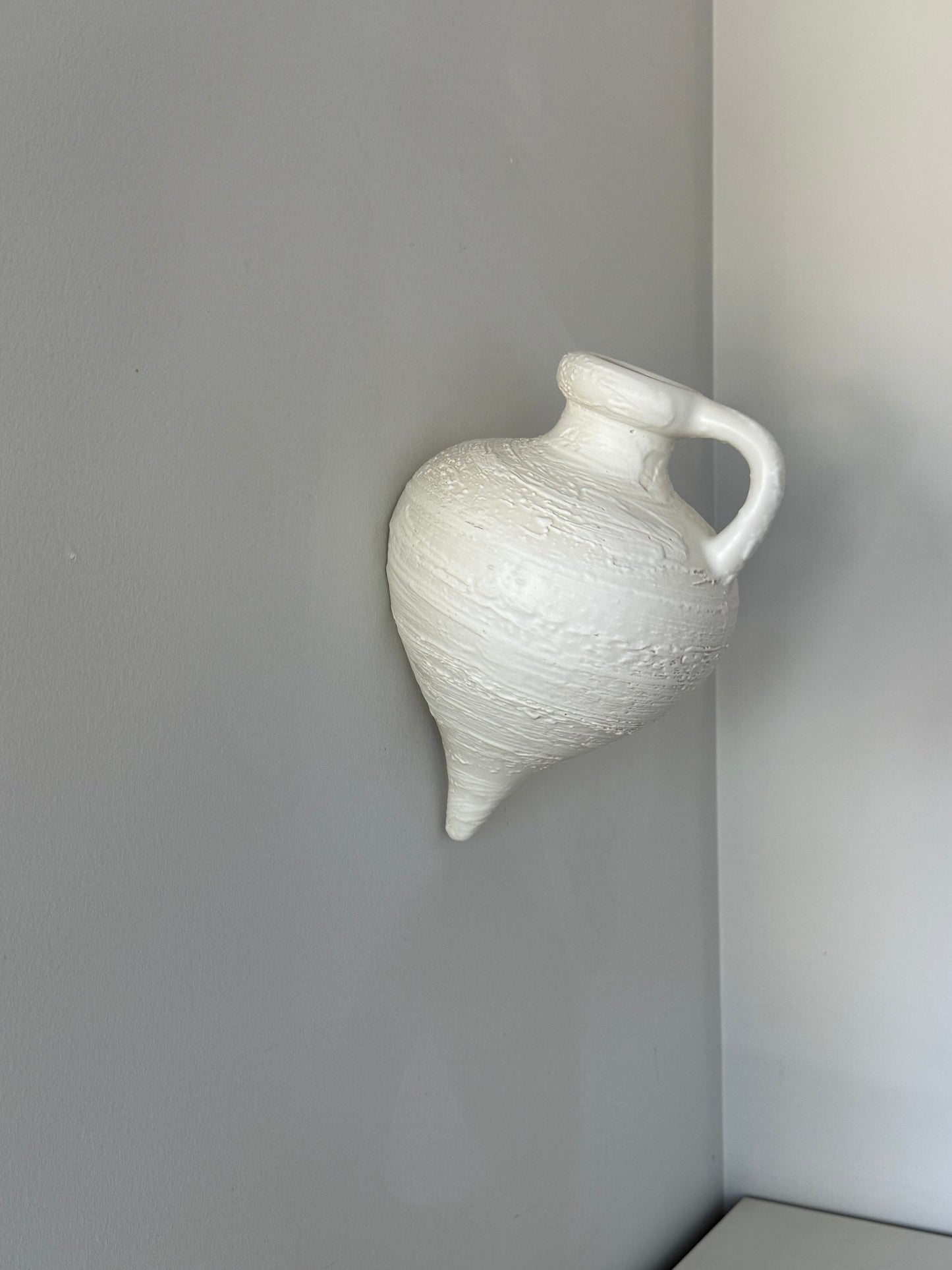 Vintage Textured Wall Pocket Vase