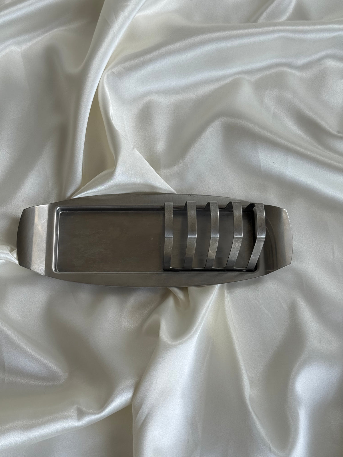 Vintage English stainless steel toast rack