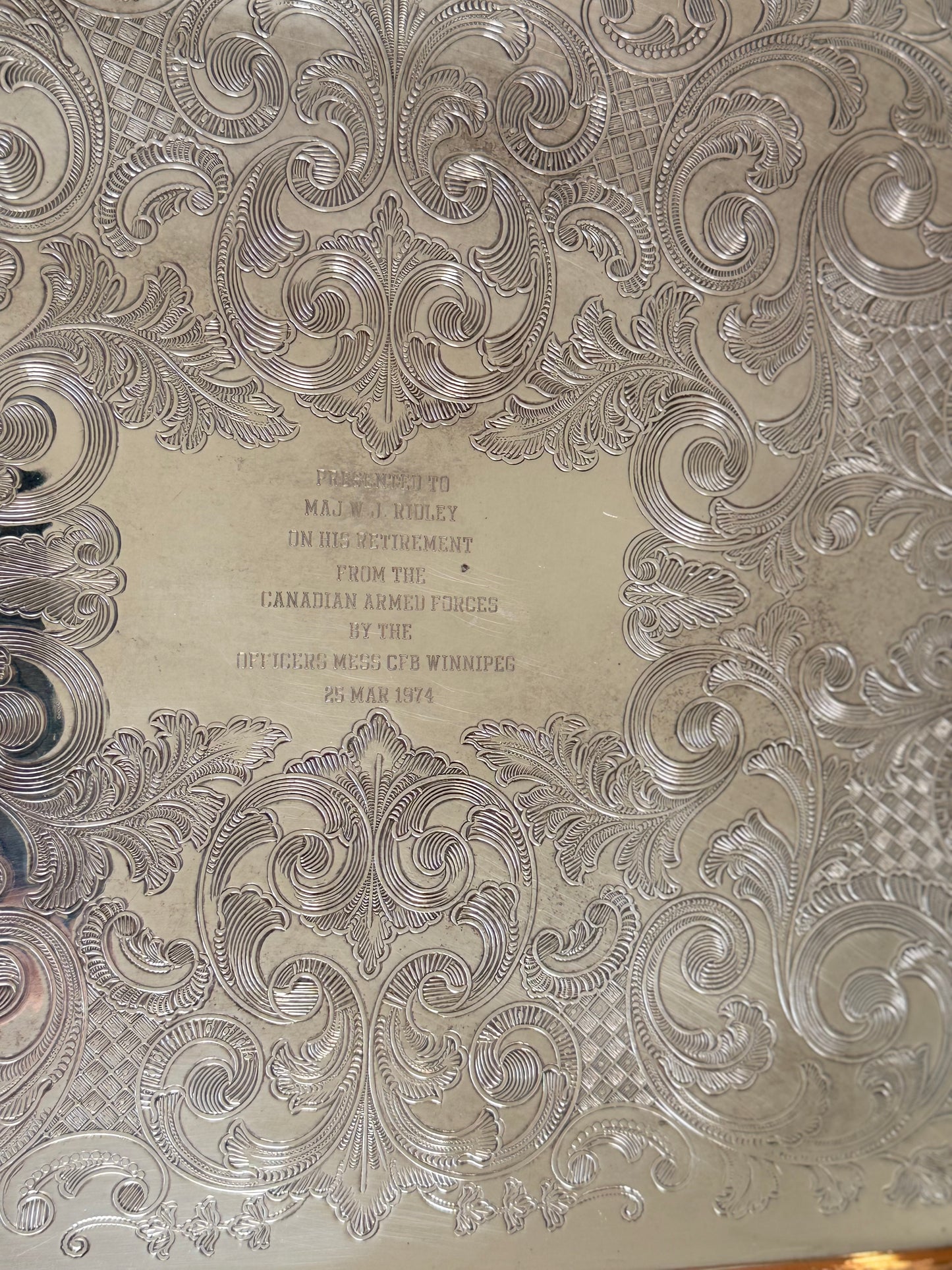 Vintage Silver-Plated Serving Tray